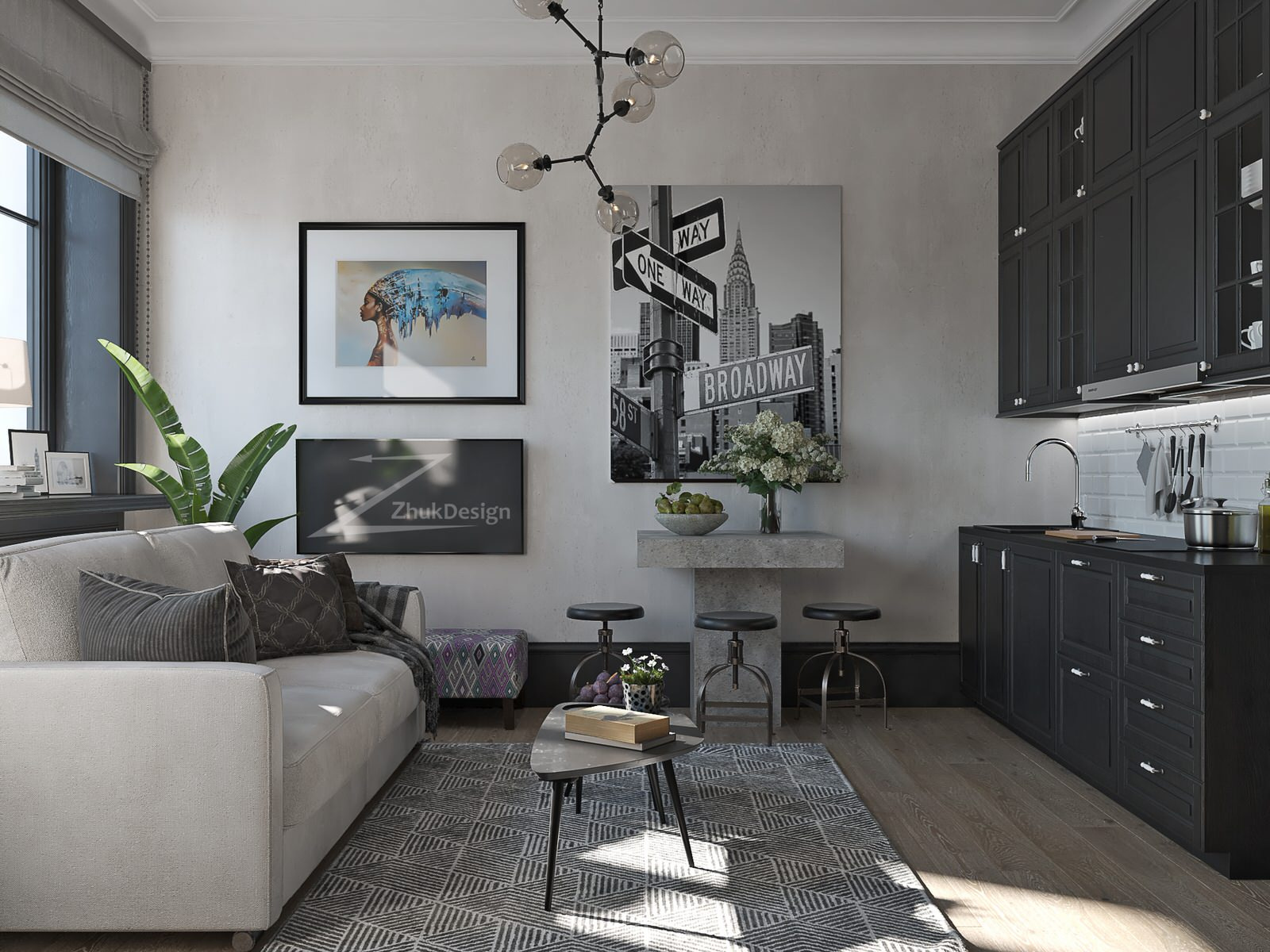 Дизайн апартаментов в европейском стиле