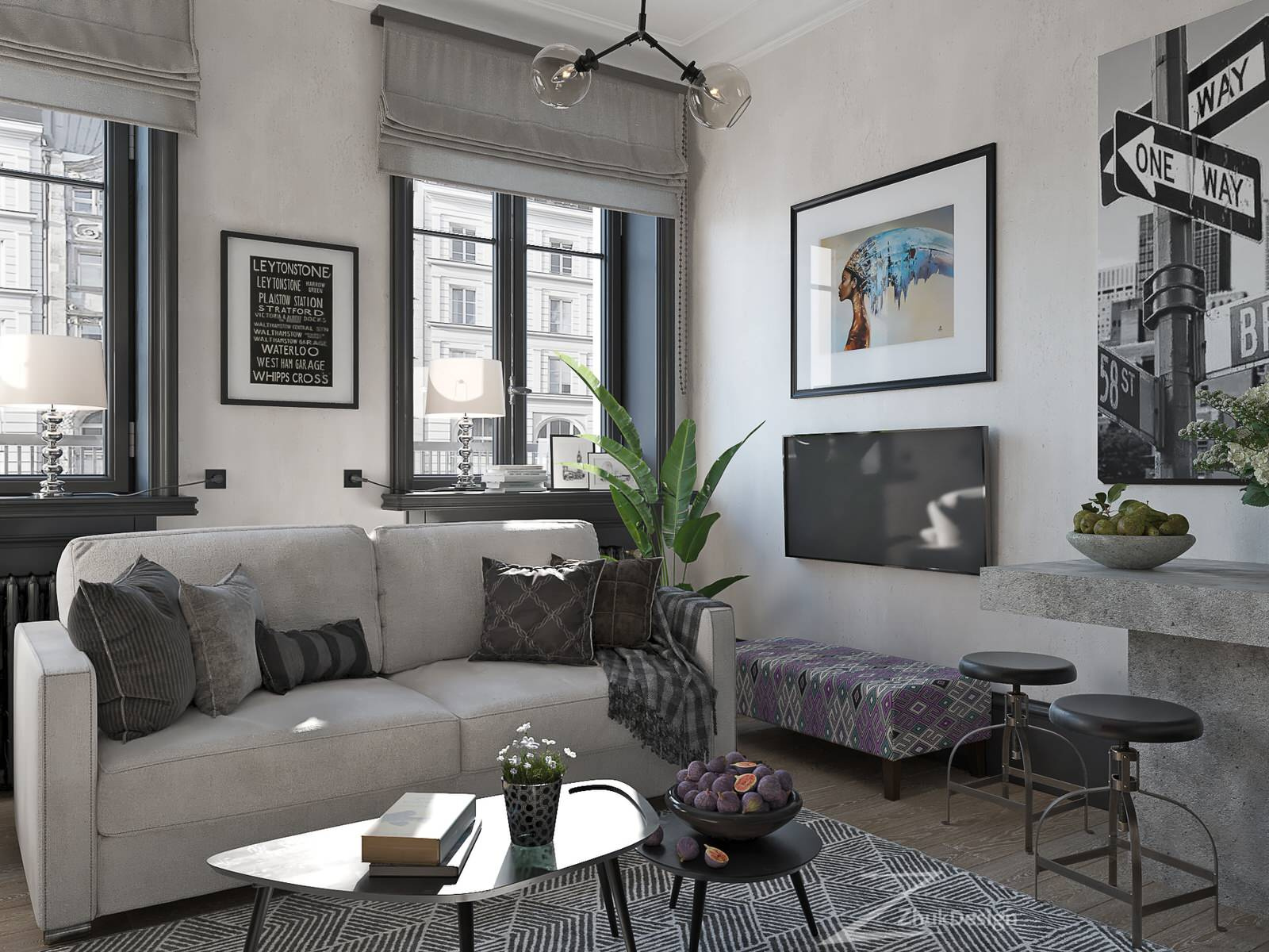 Дизайн апартаментов в европейском стиле