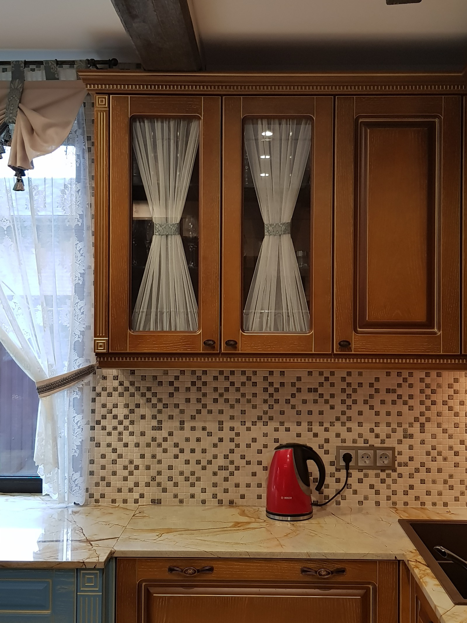 проект дома из клееного бруса, зона кухни
