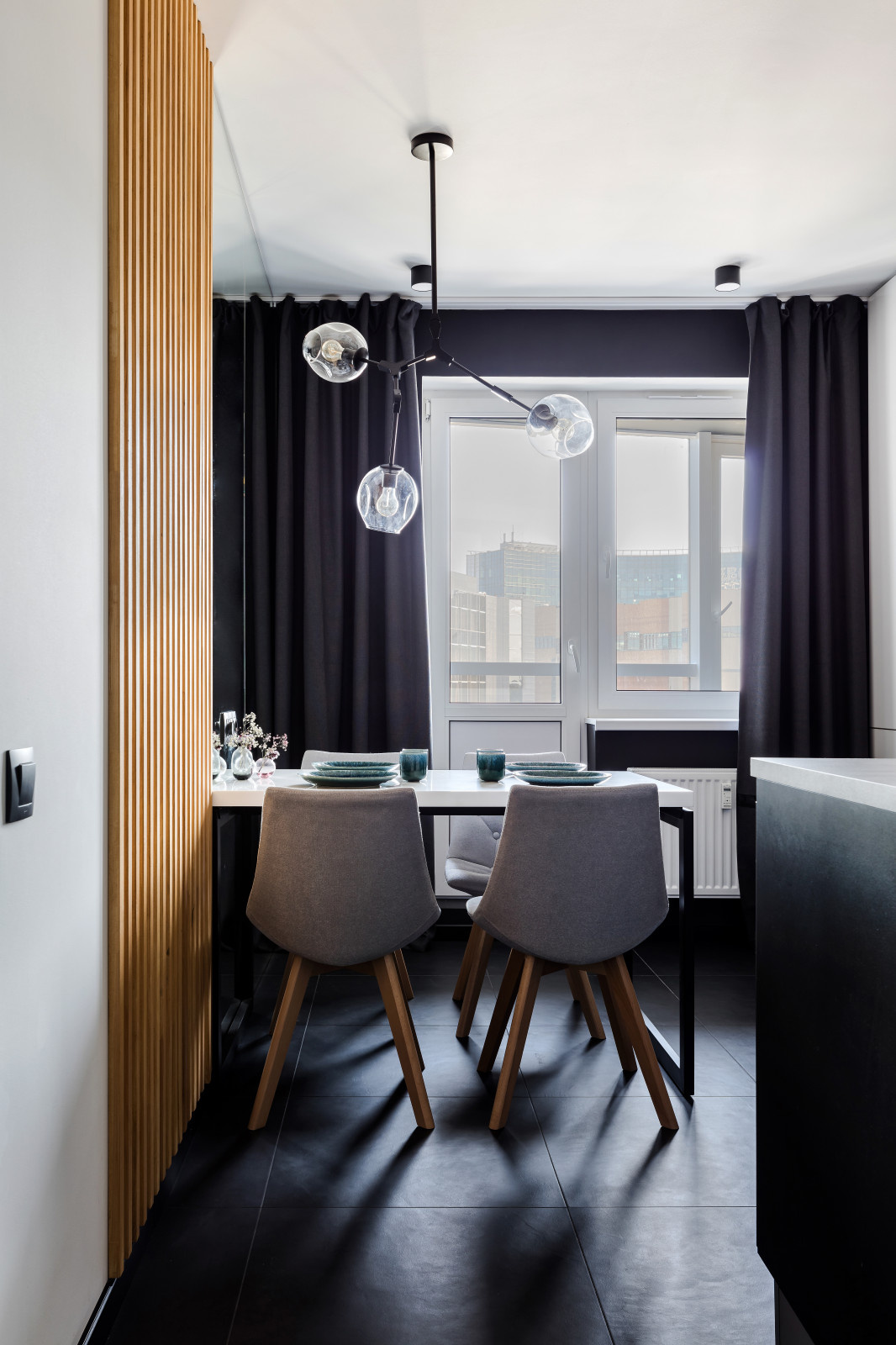 Черно-белый интерьер