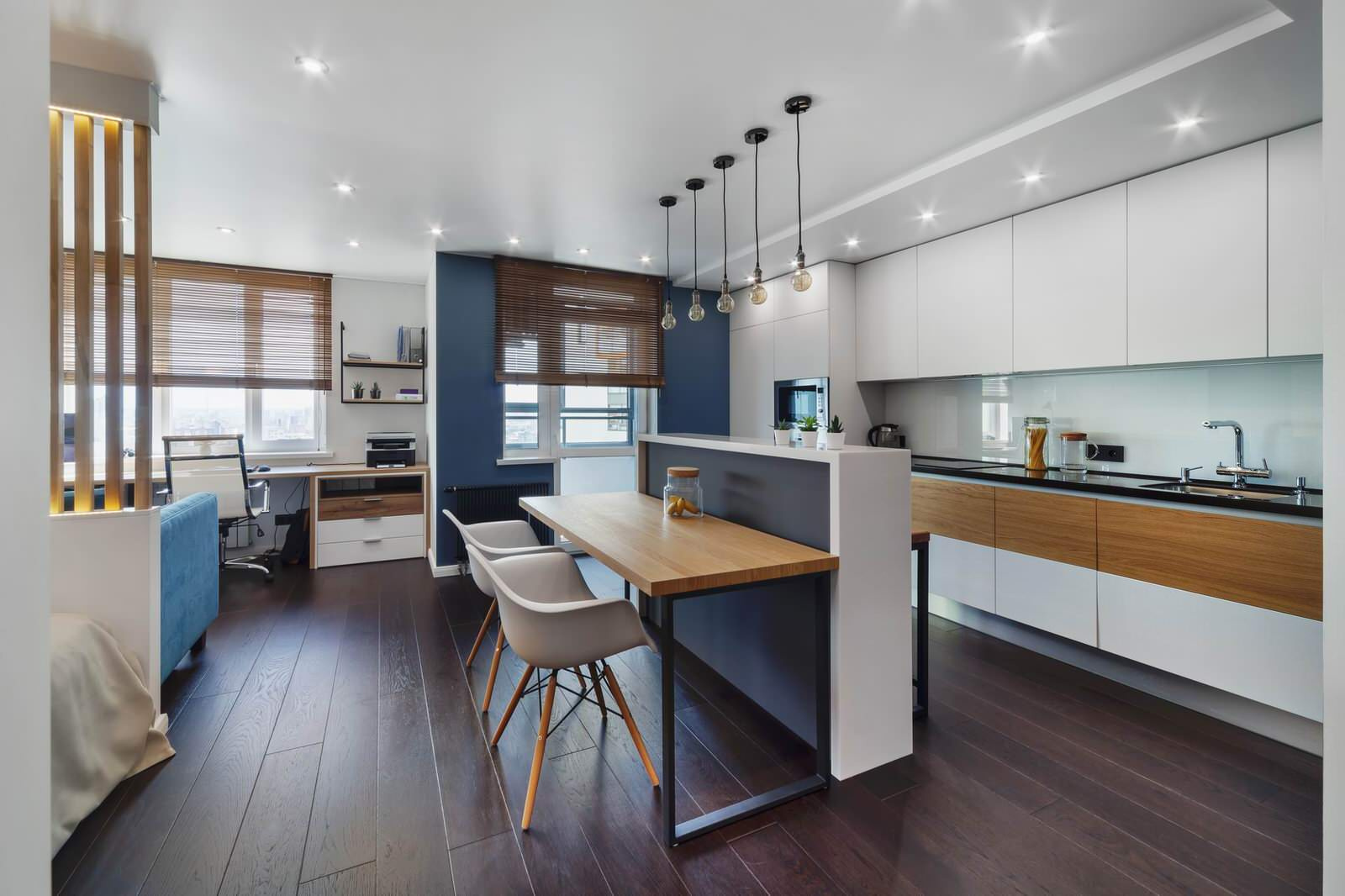 ЖК Малевич. Ремонт квартиры-студии в современном стиле в Екатеринбурге.