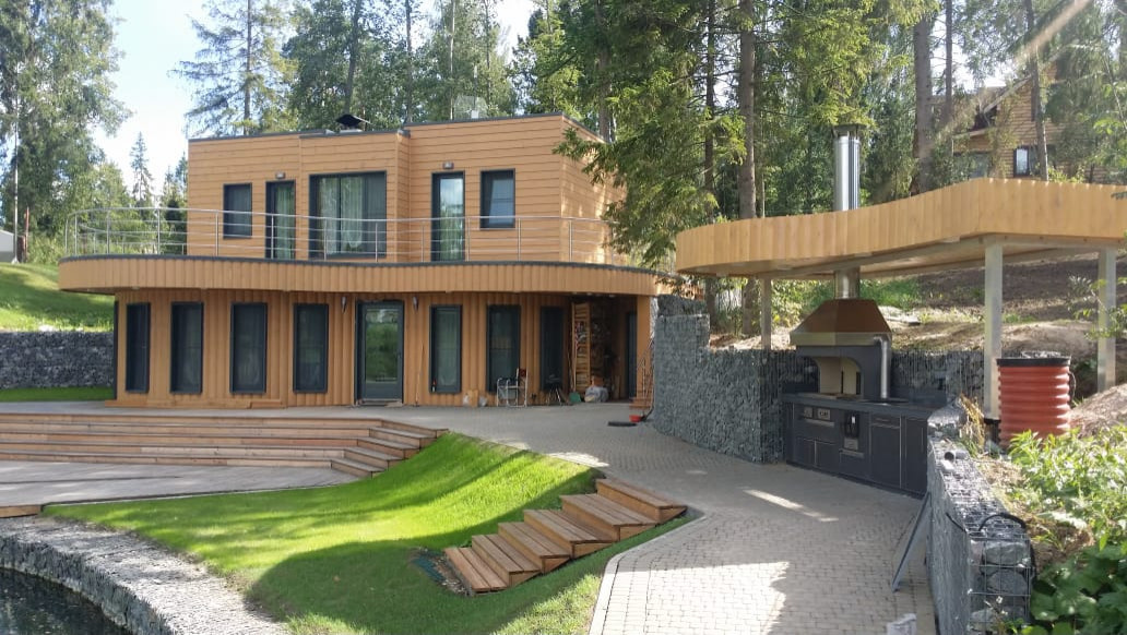 Дом из CLT панелей Берендеево