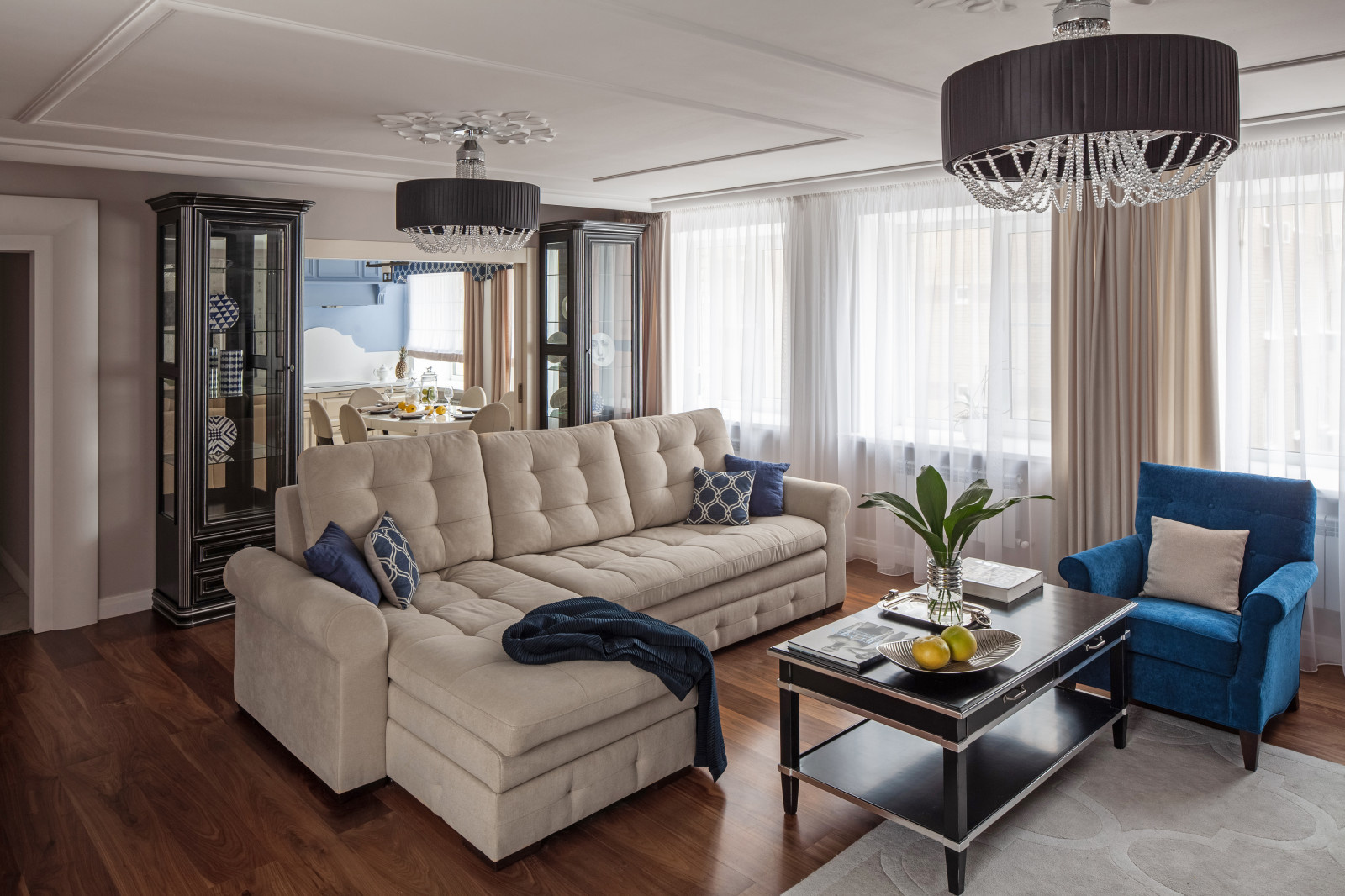 Квартира с элементами американского стиля.