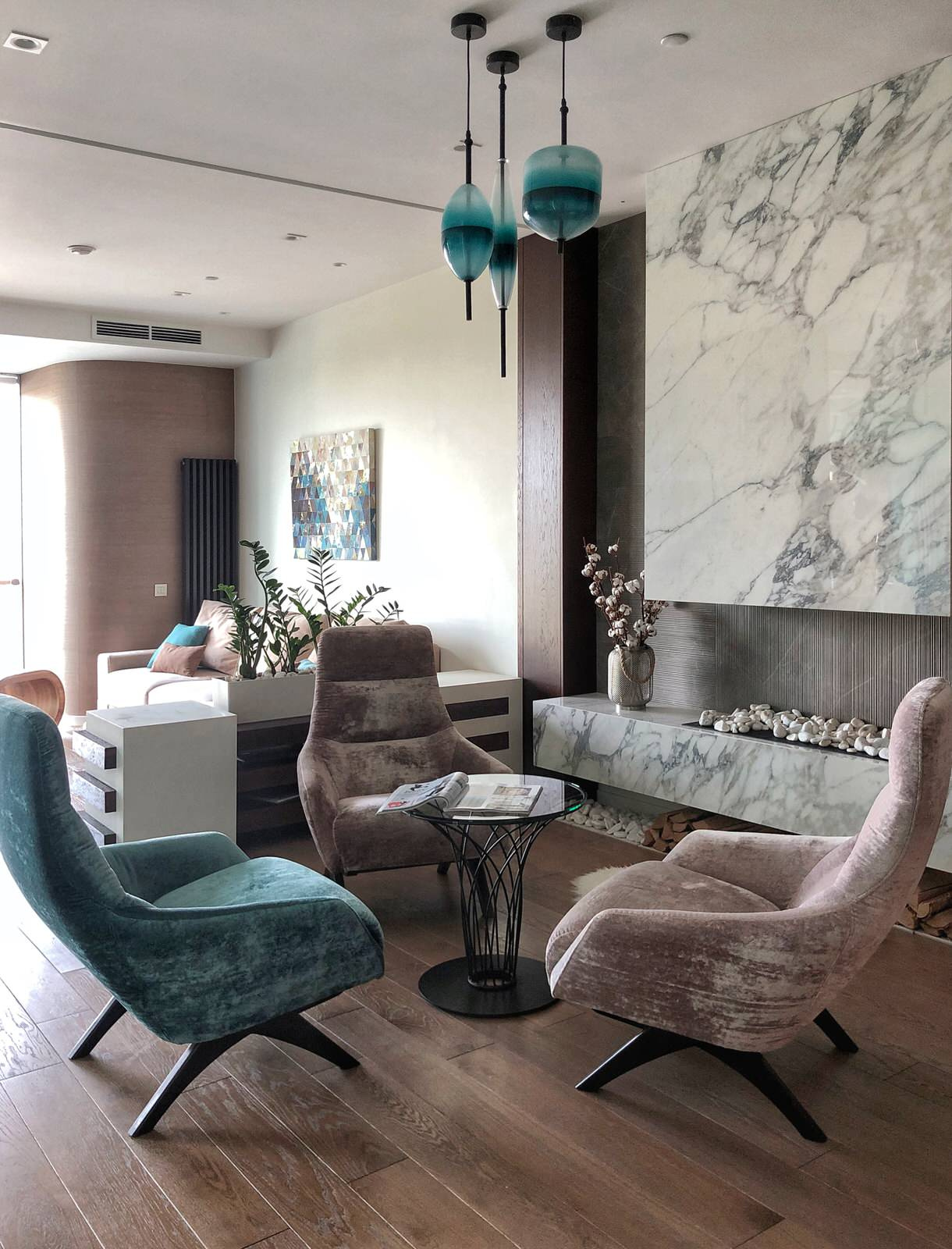 Квартира цвета Тиффани