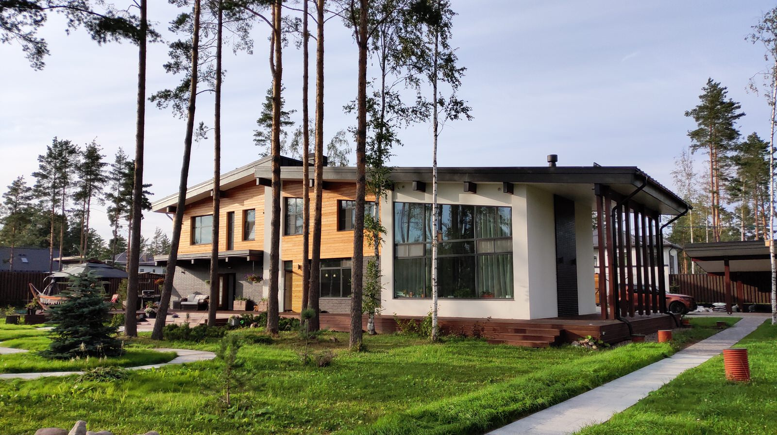 МИНИМАЛИЗМ СО СКАТНОЙ КРОВЛЕЙ