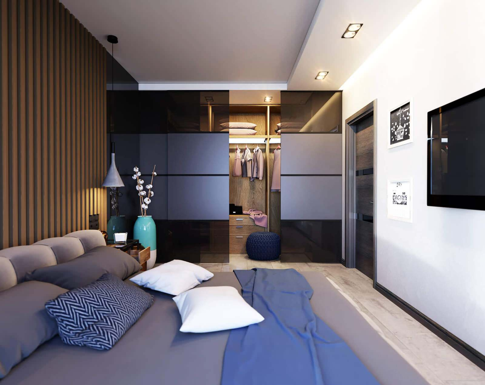 Interior design in apartment "Eco-style"