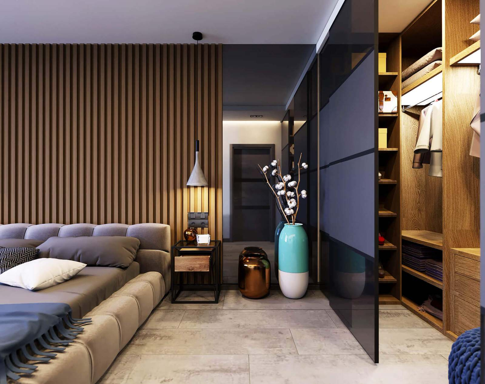 Interior design in apartment "Eco-style"
