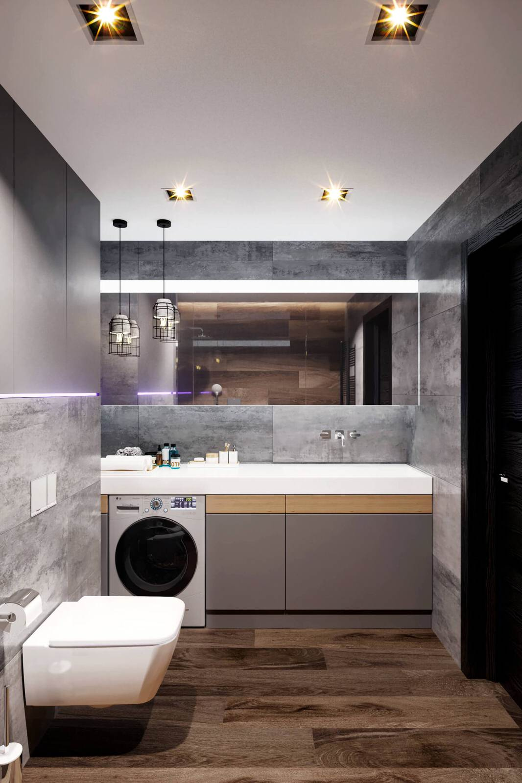 Interior design in apartment "Eco-style"