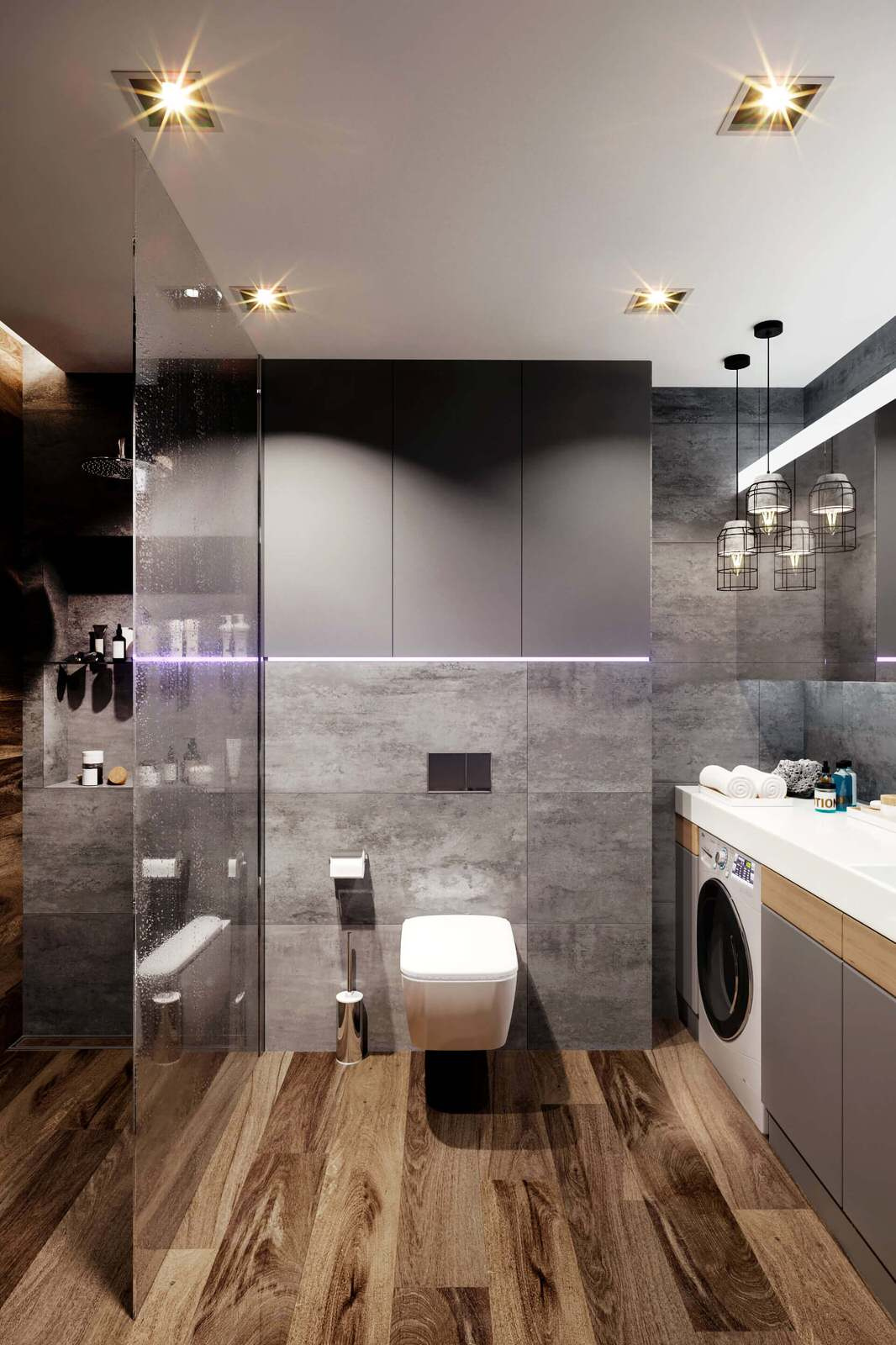 Interior design in apartment "Eco-style"
