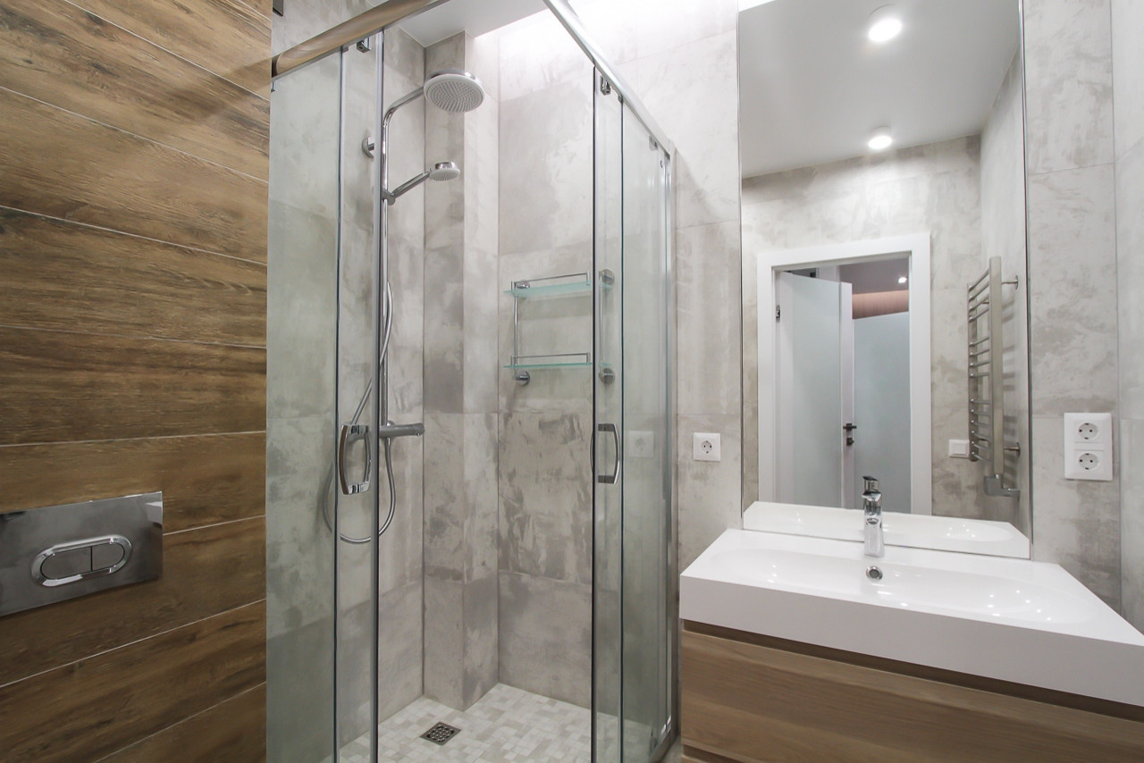 Санузел в 3х-комнатной квартире | 70м2 в ЖК Европейский