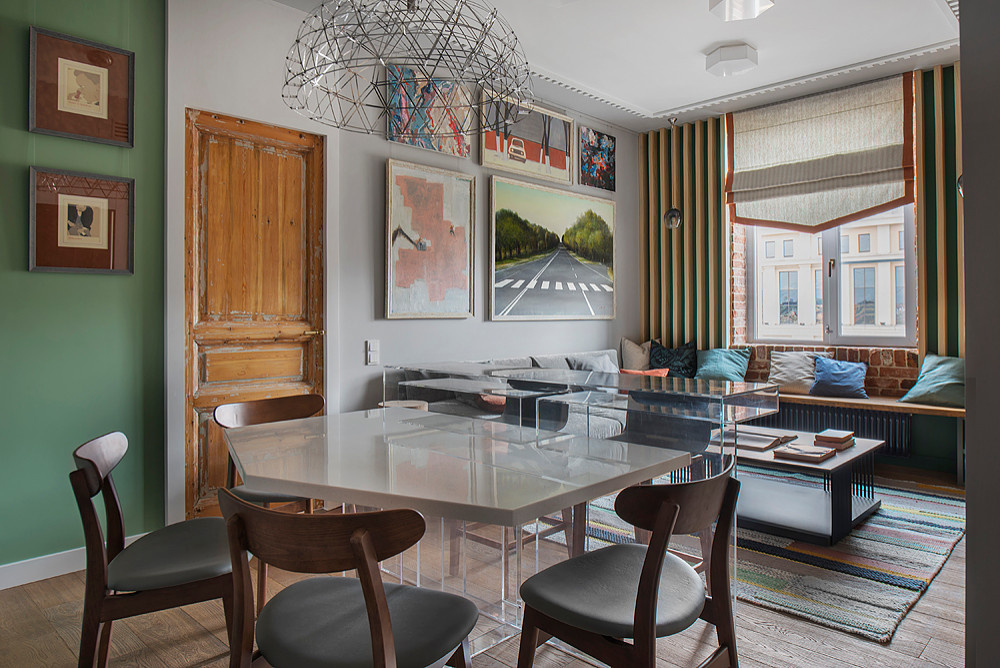 Houzz тур: Эклектичный лофт в «сталинке»