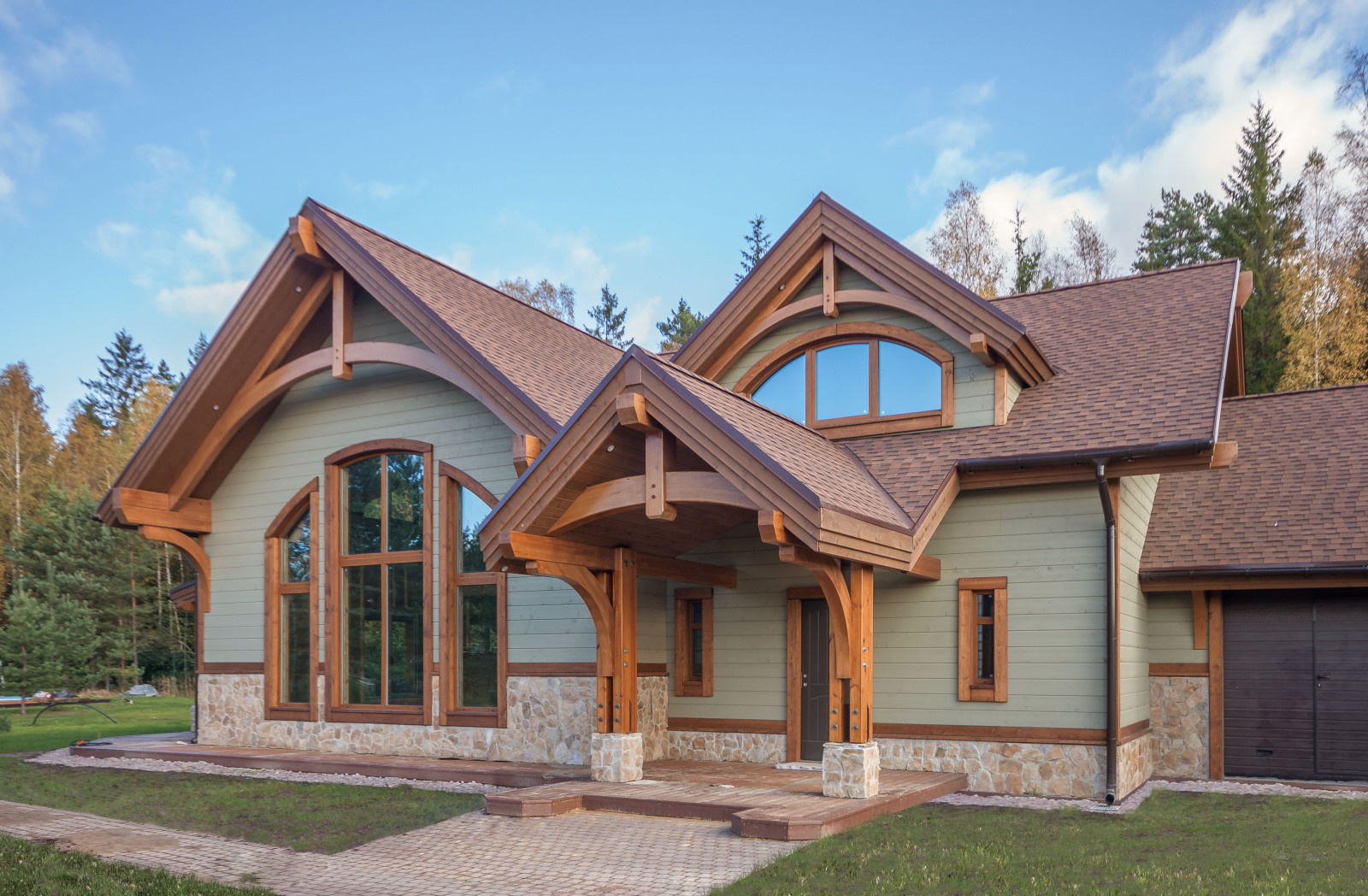 Дом по технологии Timber Frame