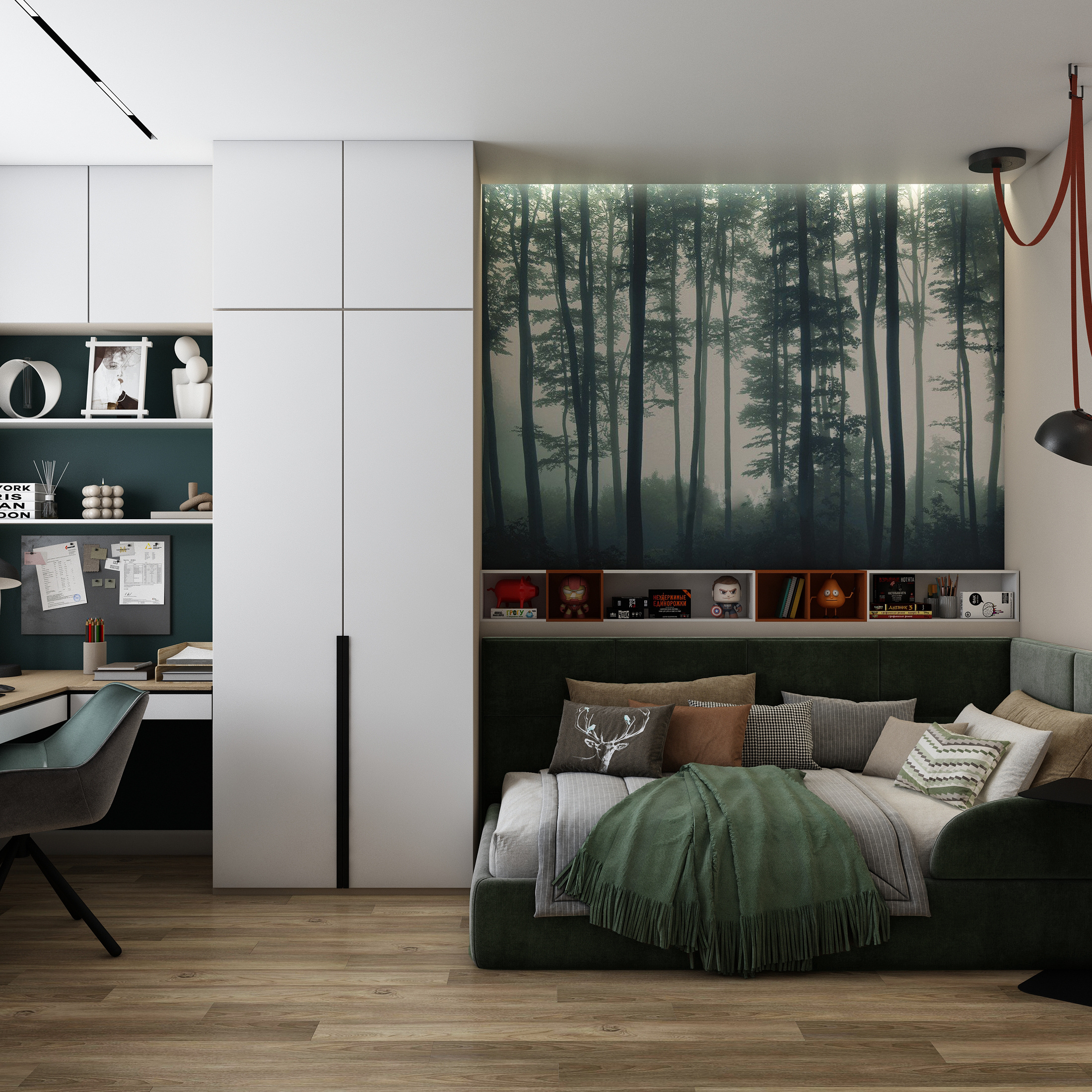 Обложка проекта: Комната для мальчика в ЖК Первый на Правом