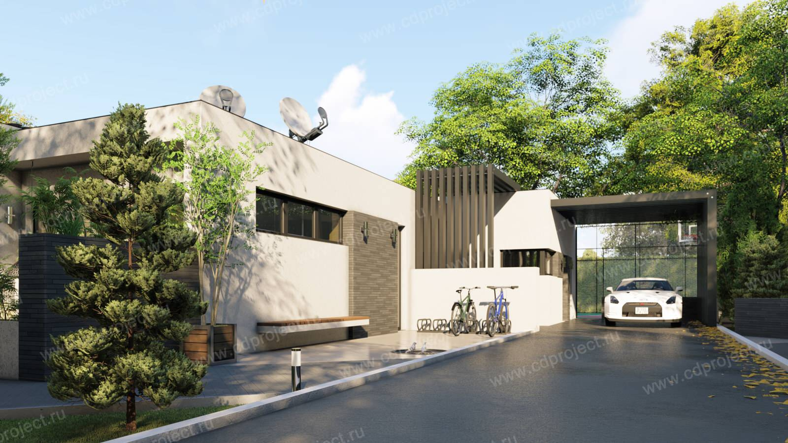 Дом в стиле хай тек