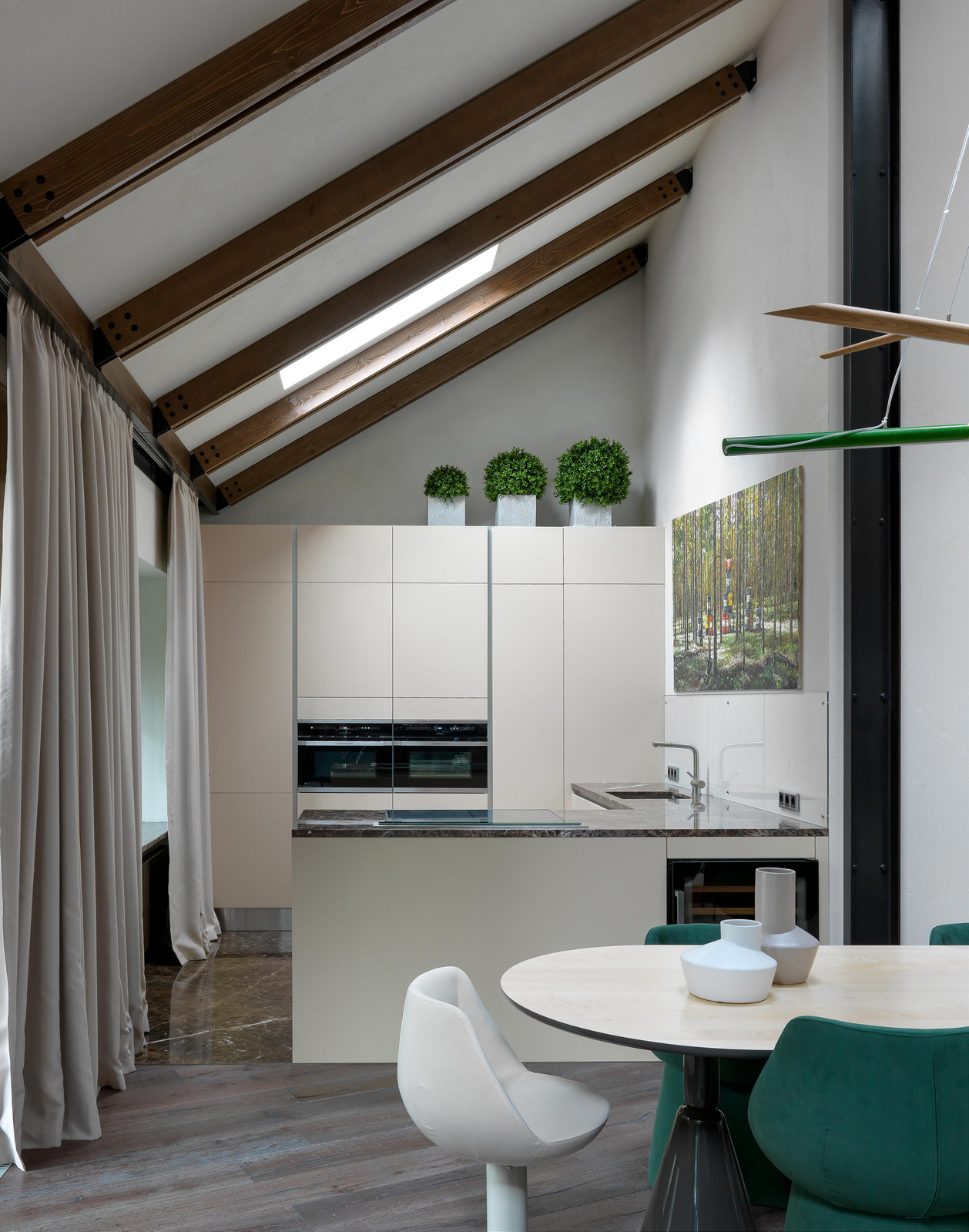 Кухня. Загородный дом Шале