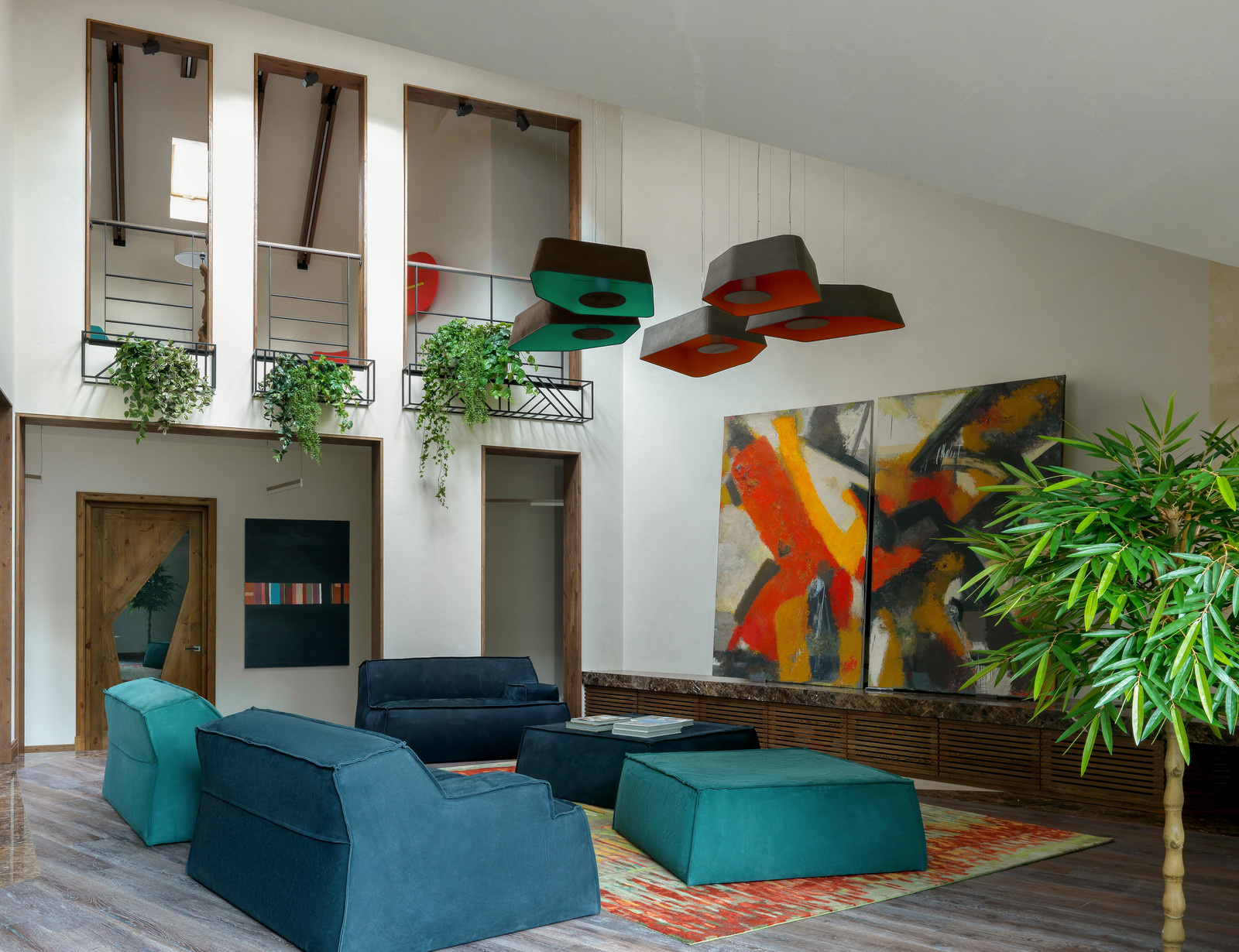 Гостиная. Загородный дом Шале