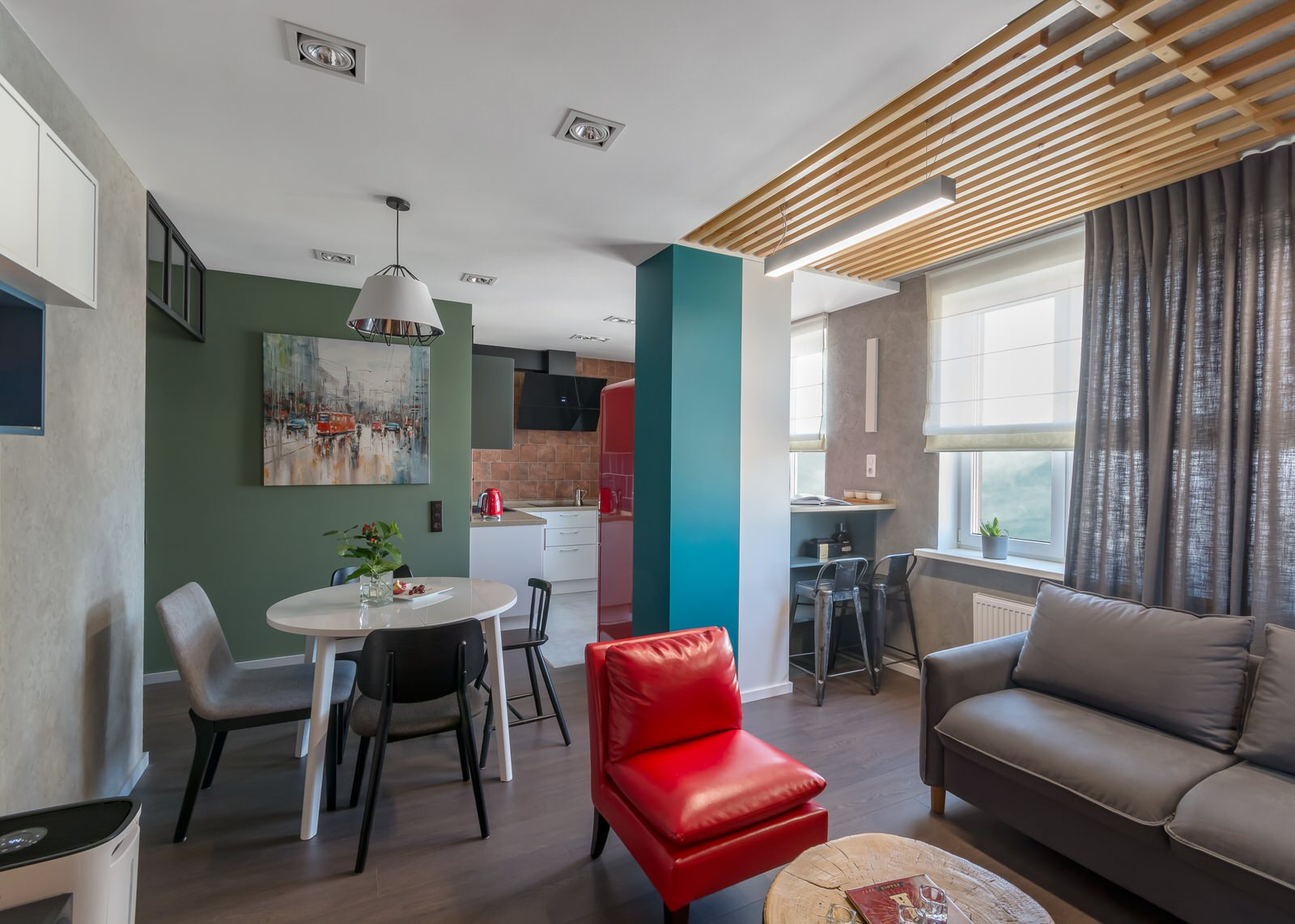 Интерьер в стиле "Яркий лофт"