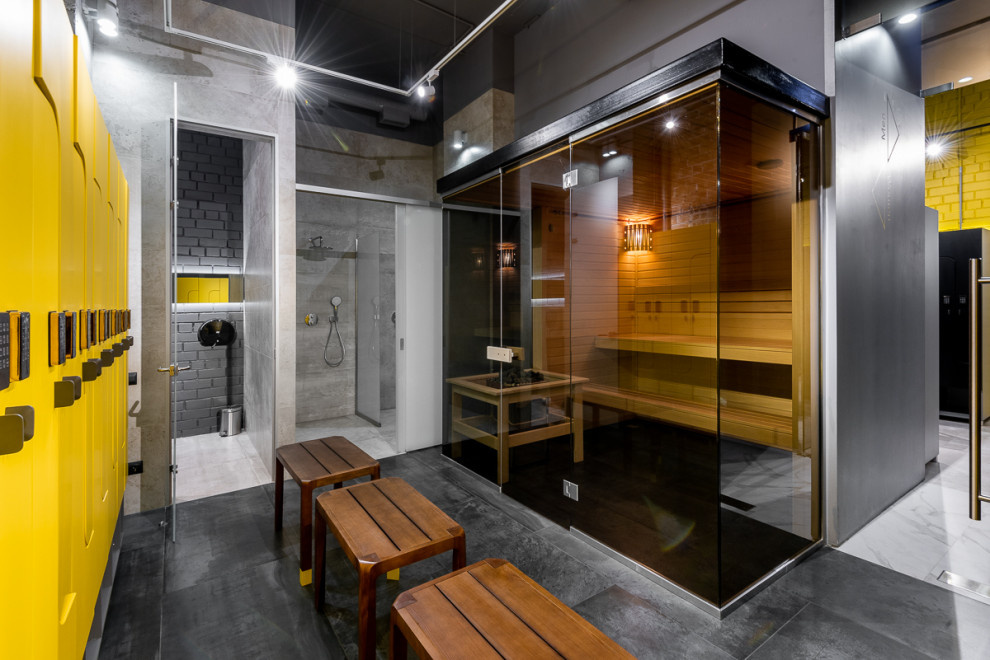 Дизайн интерьера фитнес центра.