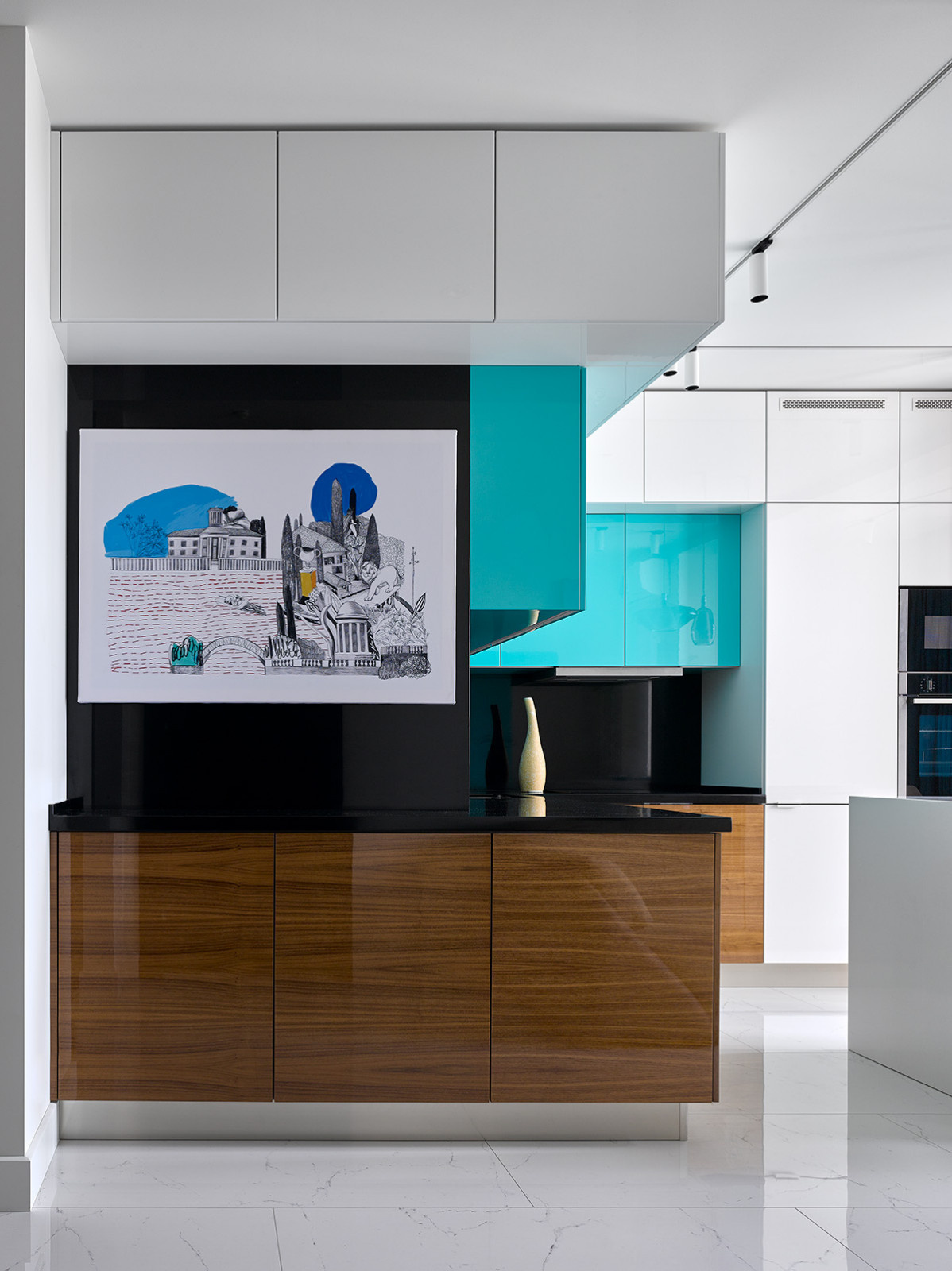 Houzz тур: Бирюза и глянец для девушки-модели