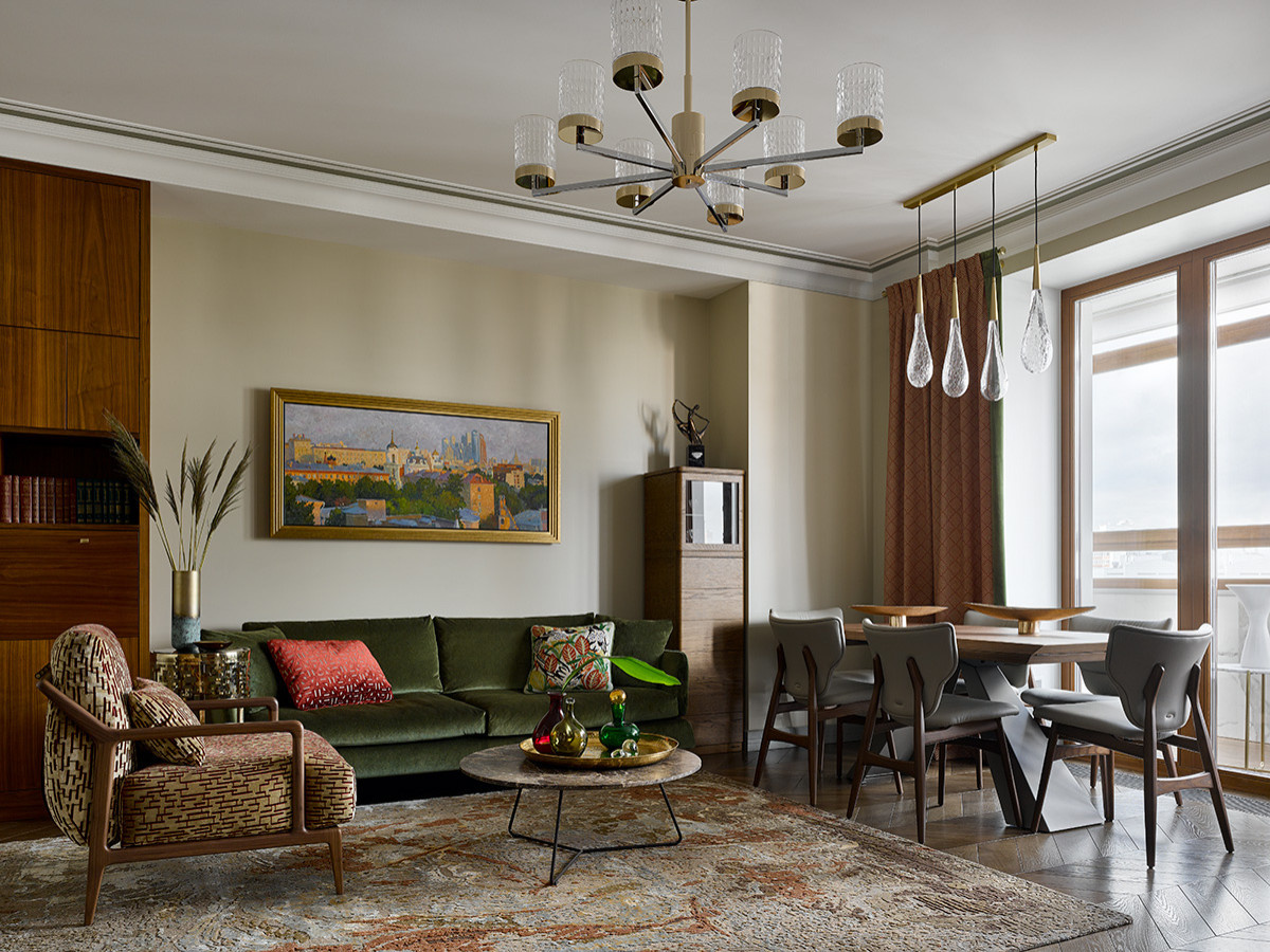 Houzz тур: Интерьер с мотивами 1960-х и деталями ар деко