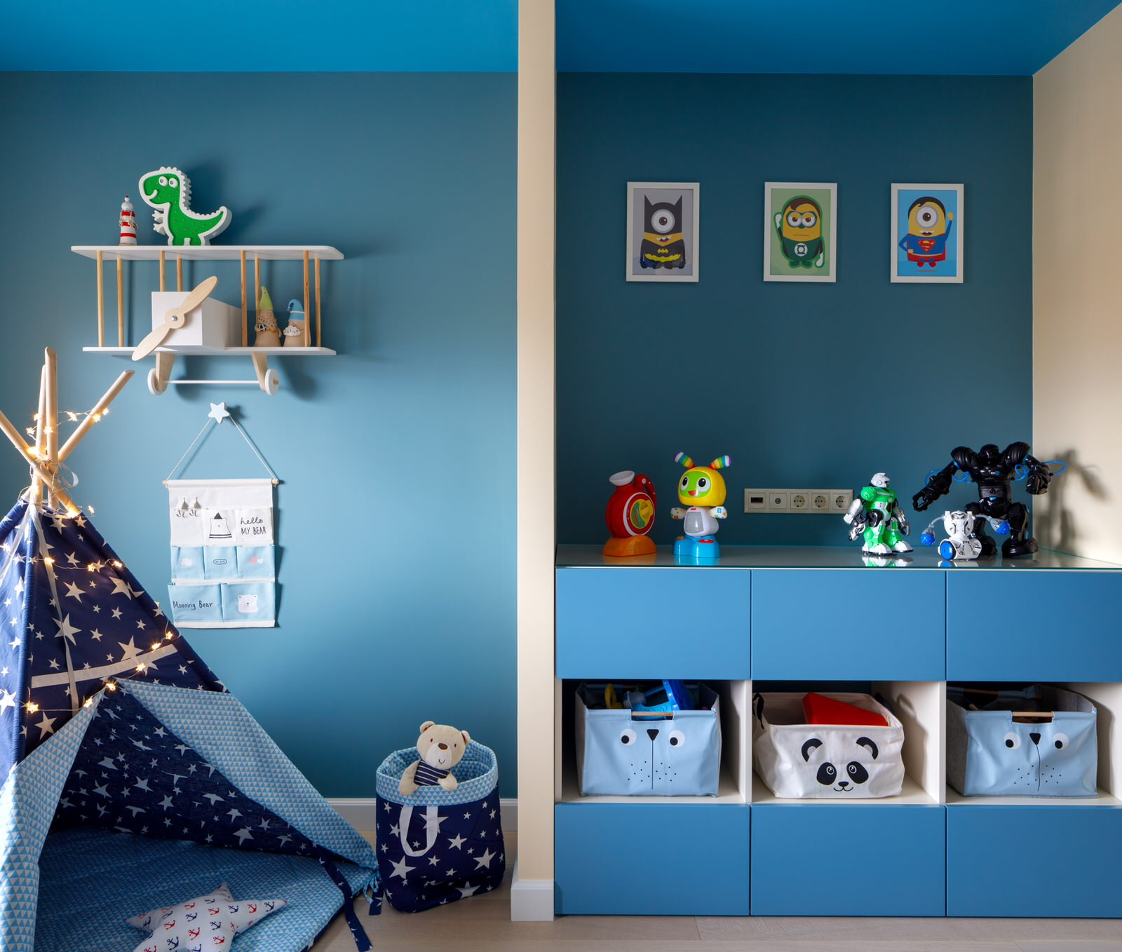 Проект недели: Детская для братьев — со звездным небом и вигвамом