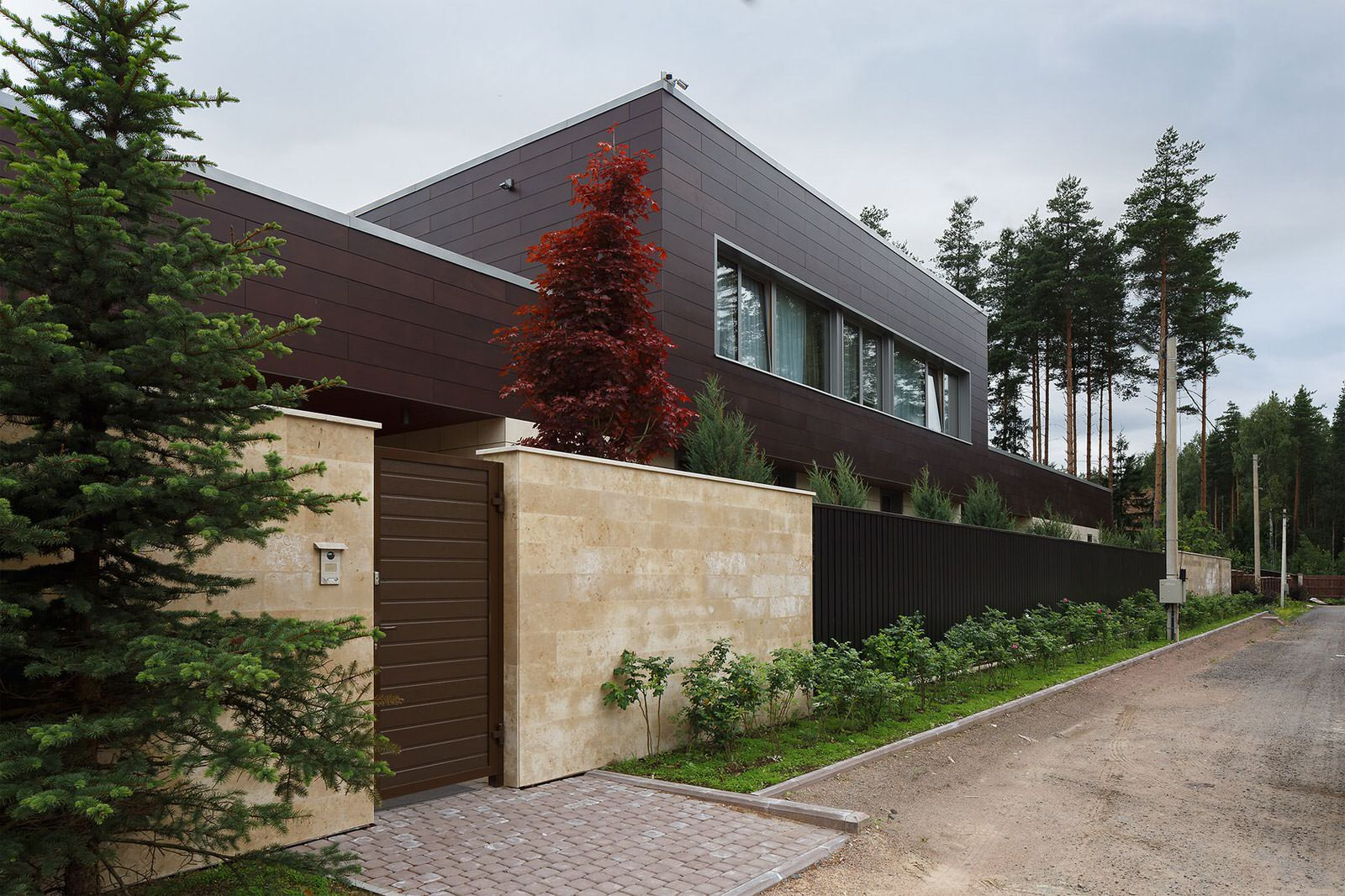 Коттедж с плоской кровлей