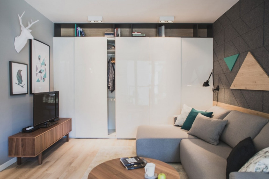 Дизайн квартиры-студии в Гданьске