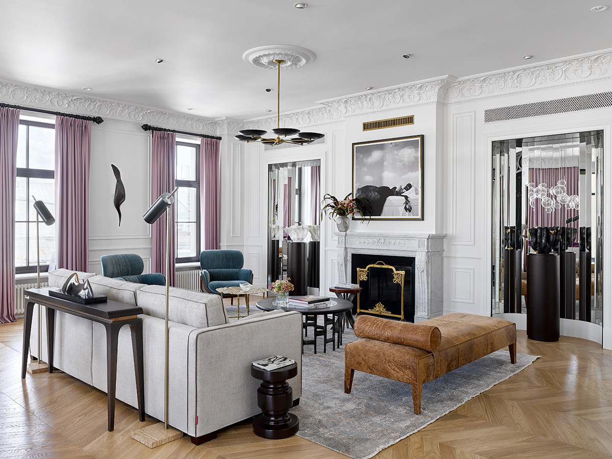 Фотосъемка интерьера апартаментов в центре Москвы для AD