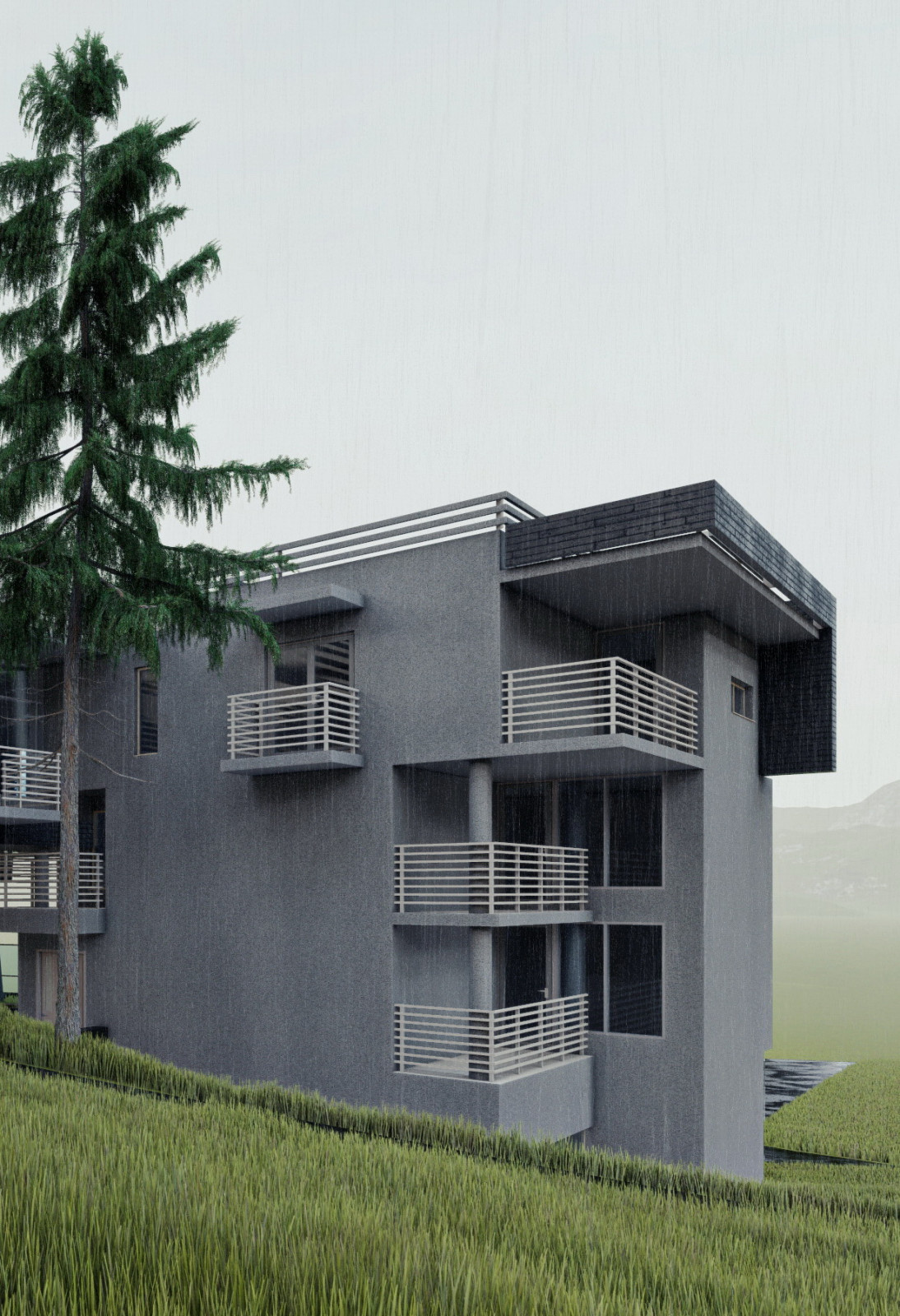 Дом на склоне