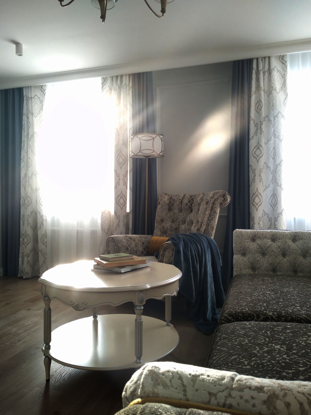 Нежная и уютная гостиная