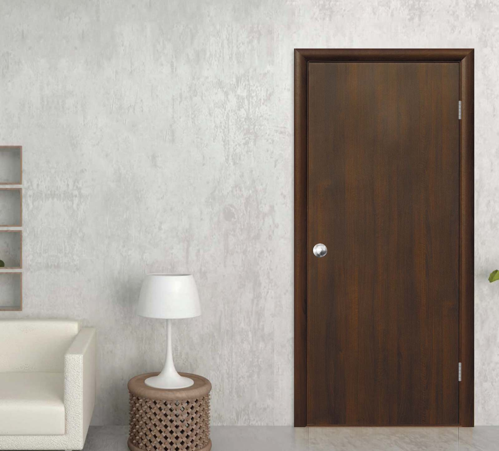 Interior door "STANDARD", white or brown, from 24" to 36" x 80"