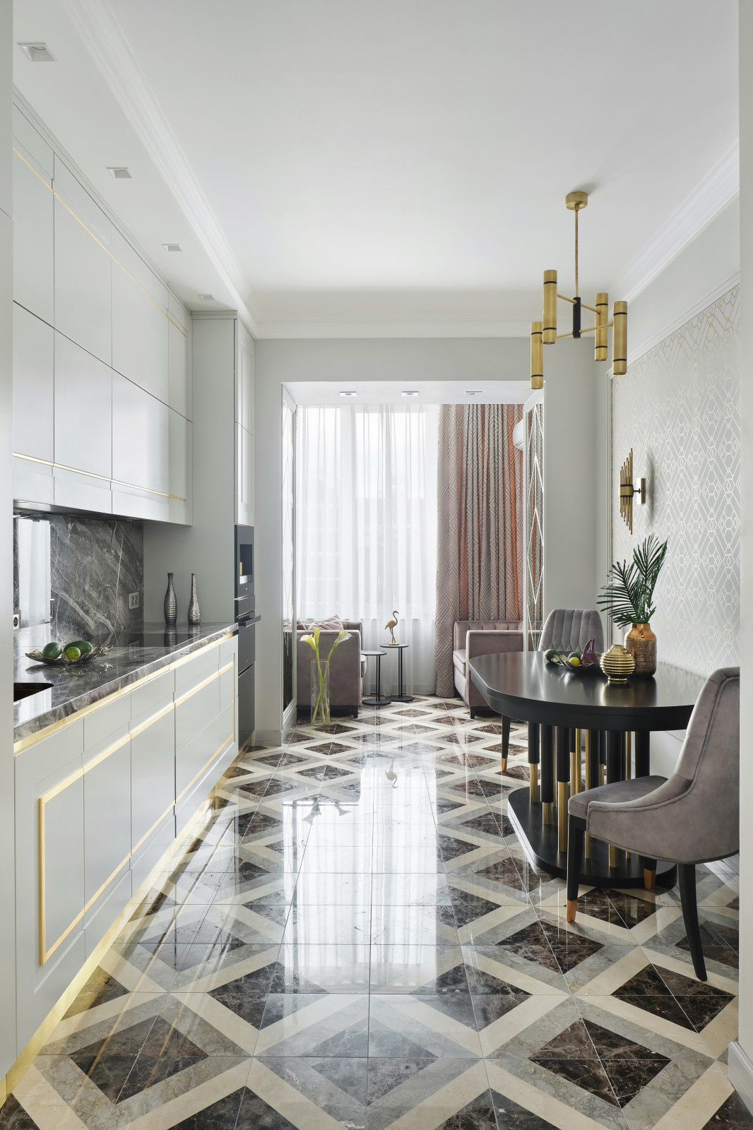 кухня-столовая Новая история