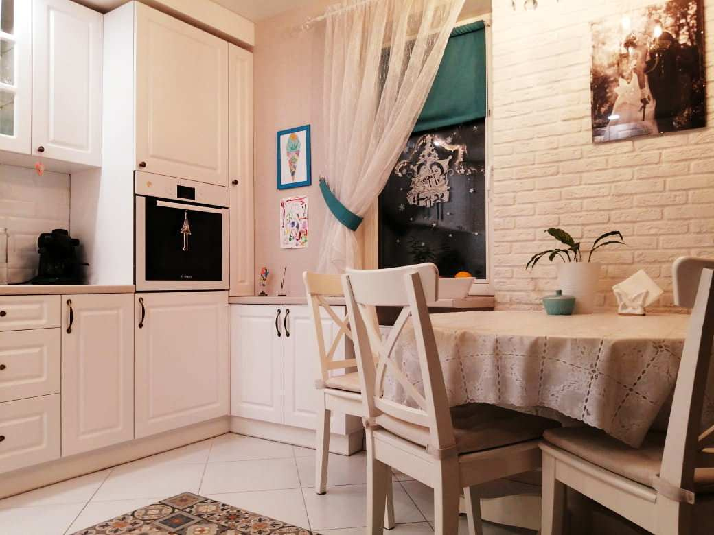 Дизайн проект кухни-гостиной в скандинавском стиле, 23 м.кв.