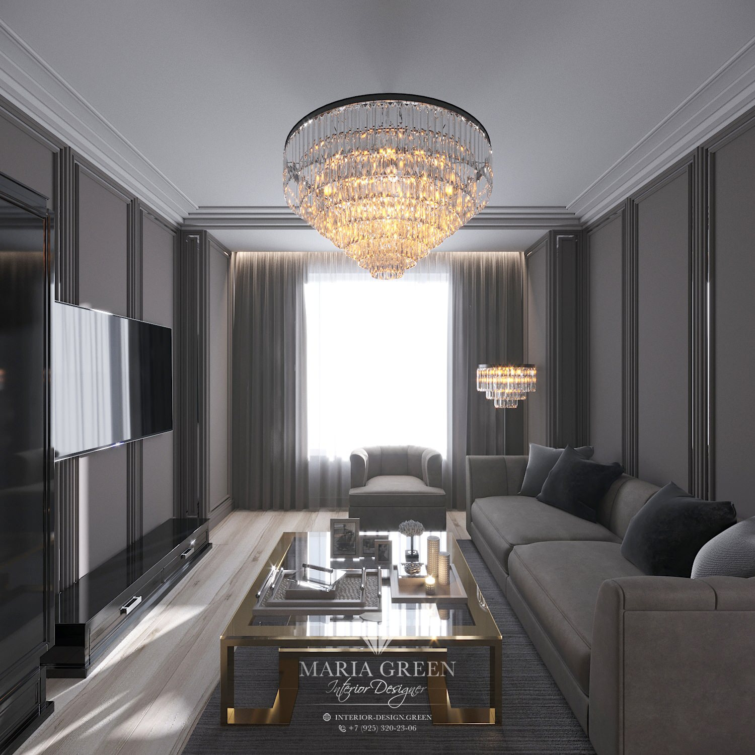 A sleek two-room apartment in Saint Petersburg