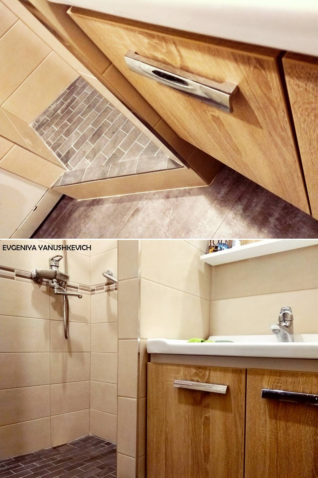 Обложка проекта: Убираем ванну в ванной. Создаем комфорт на двух с половиной метрах.