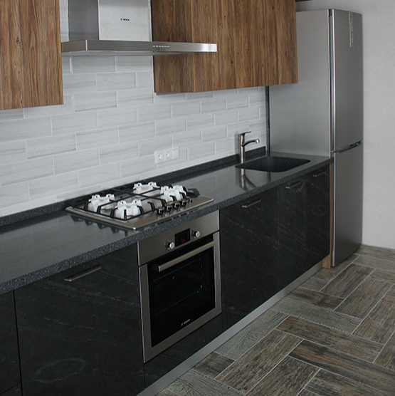 Кухня: декор сланца Black Line