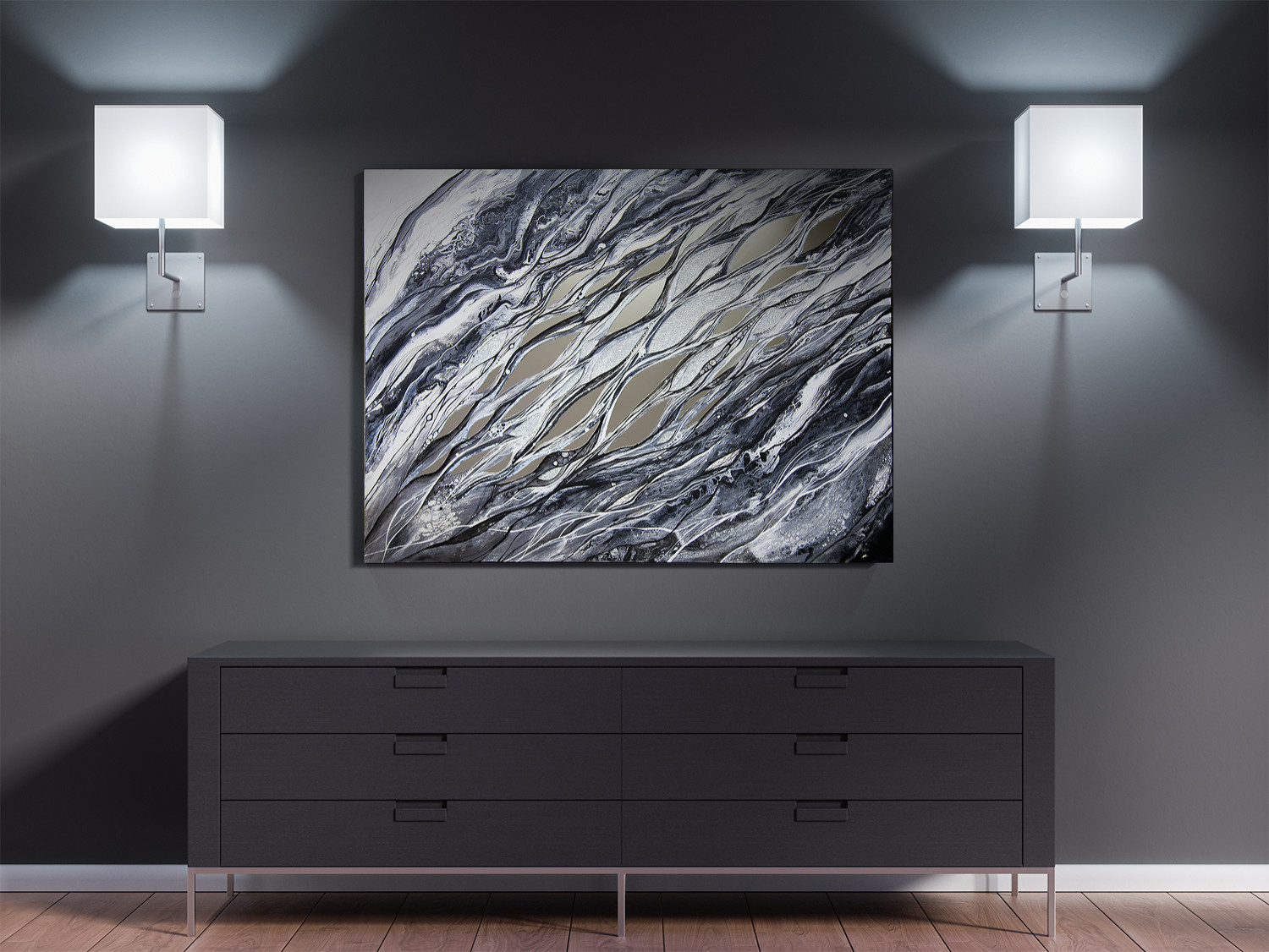 Интерьерная картина "Линии"