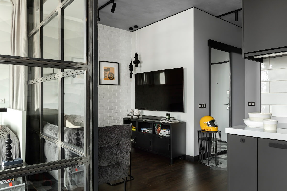 Современный интерьер квартиры-студии