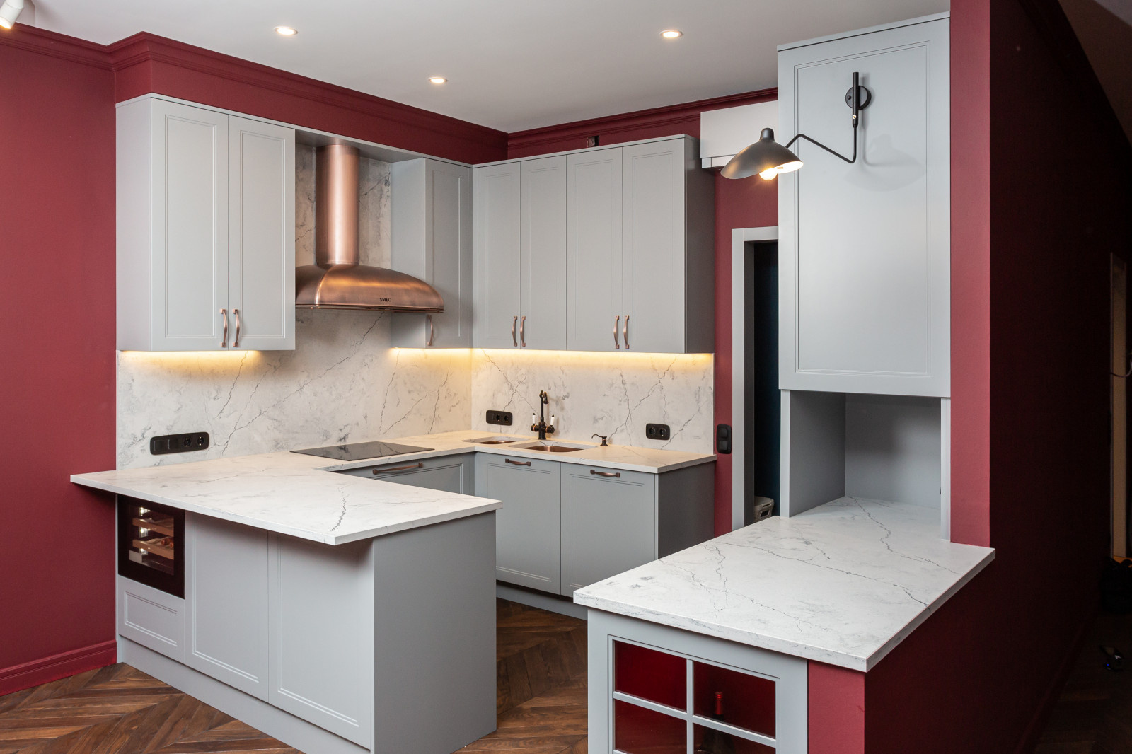 Кухня,кварцевый агломерат SMARTQUARTZ 8
