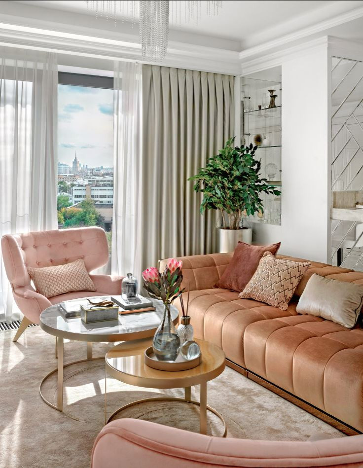 Неоклассика: квартира 140 кв.м. в ЖК "Сады Пекина"