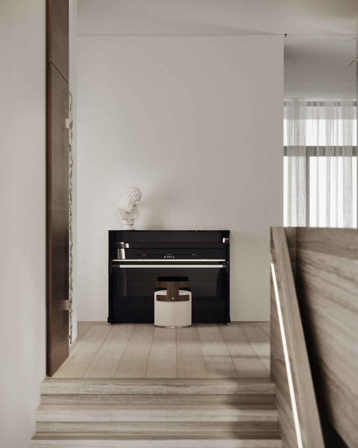 The Whale – Minimalist modern living room