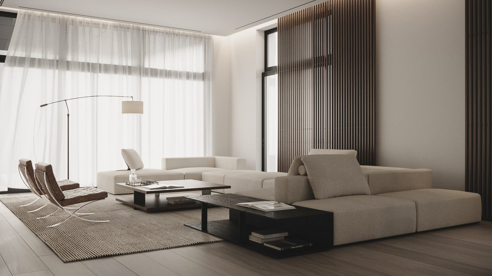 The Whale – Minimalist modern living room