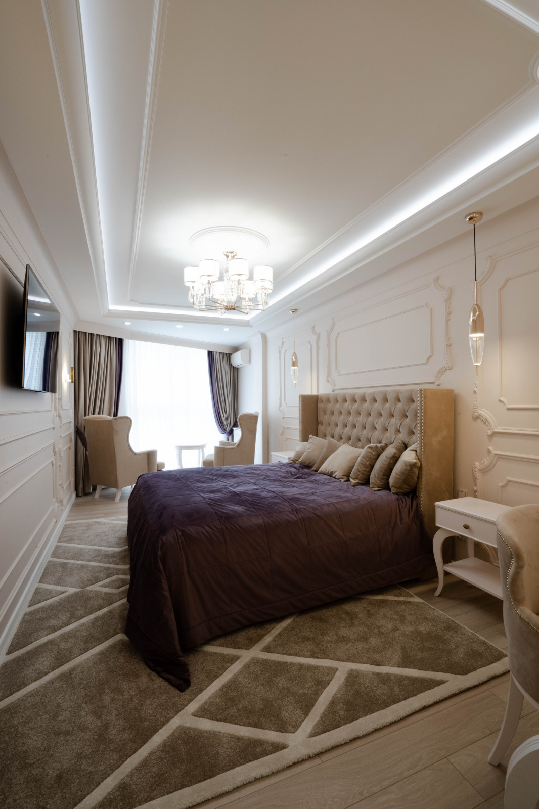 Классический интерьер, 108 кВ, ЖК Парковый