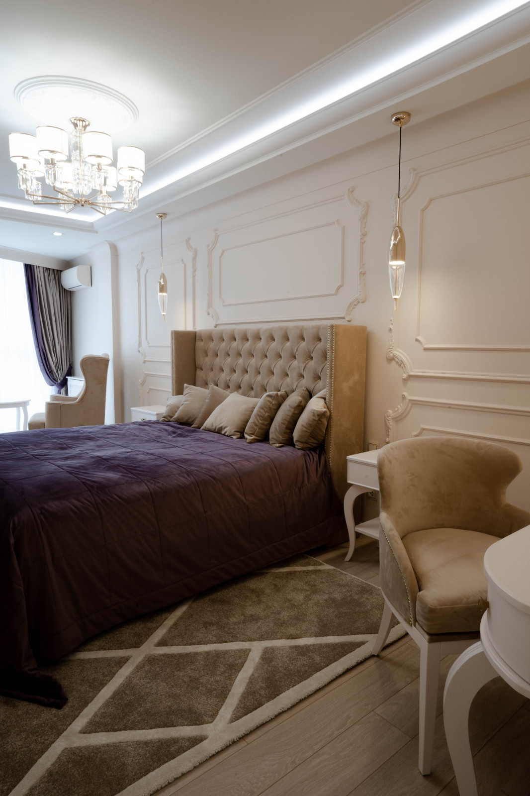 Классический интерьер, 108 кВ, ЖК Парковый