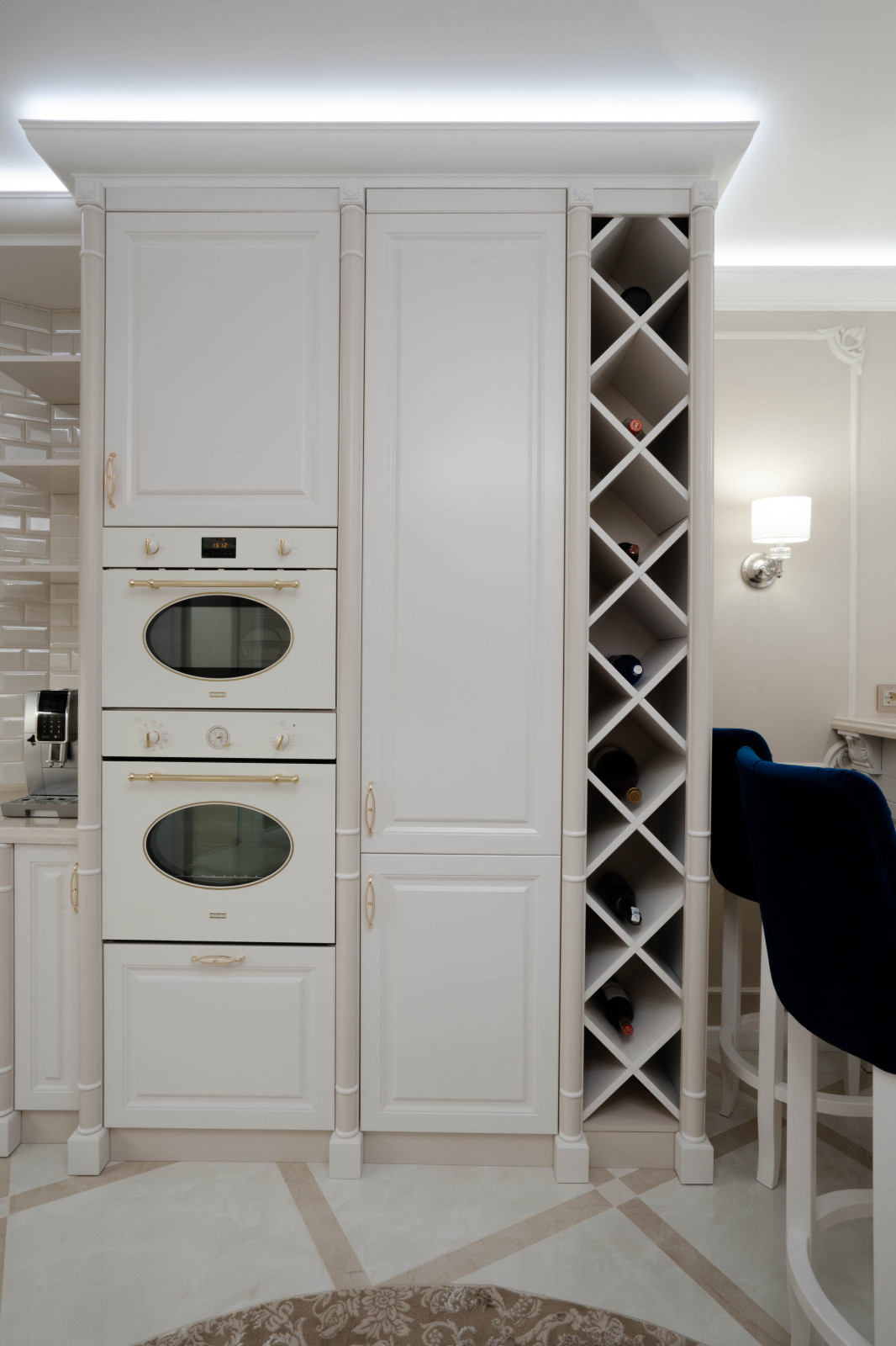 Классический интерьер, 108 кВ, ЖК Парковый