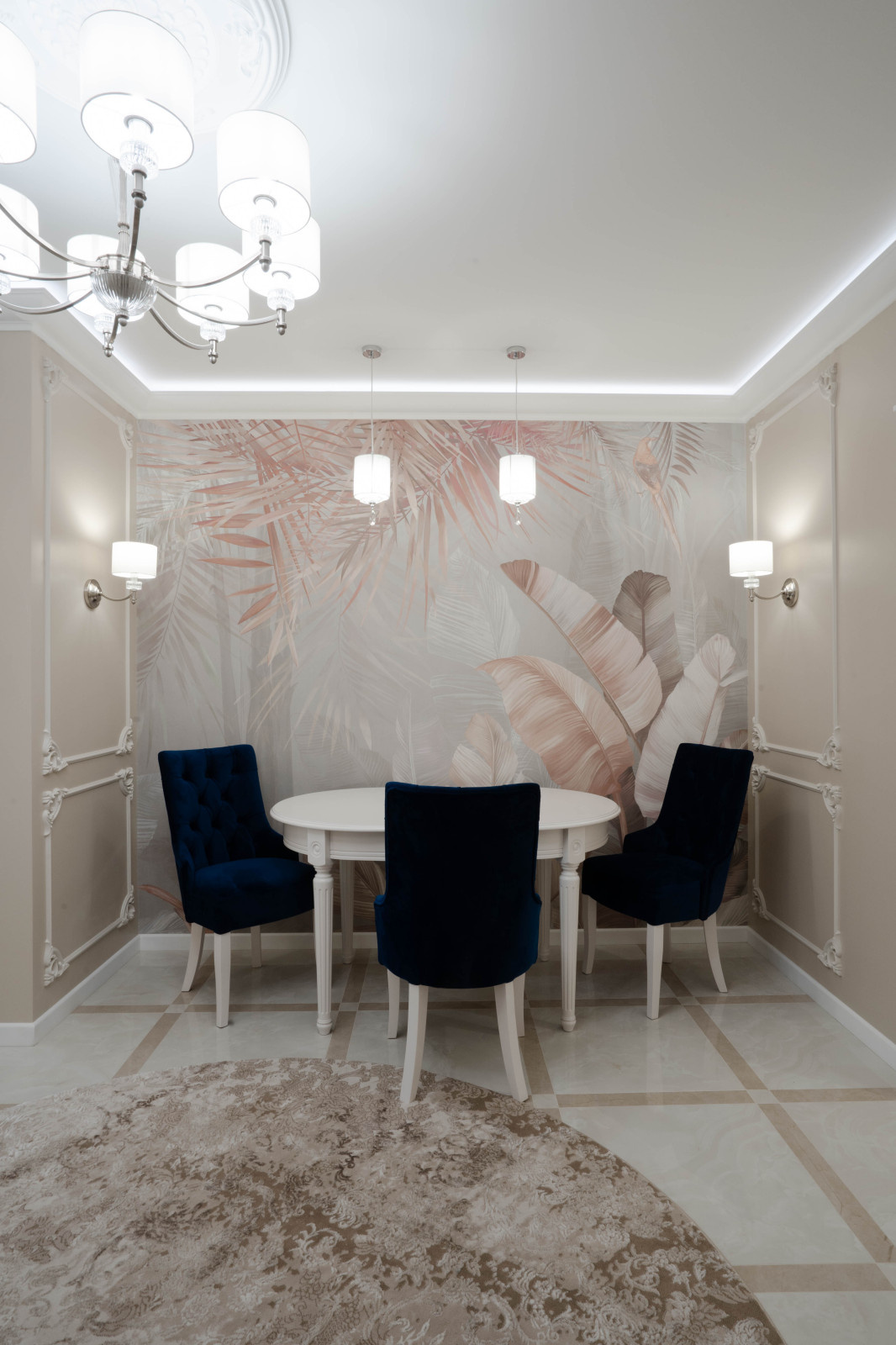Классический интерьер, 108 кВ, ЖК Парковый