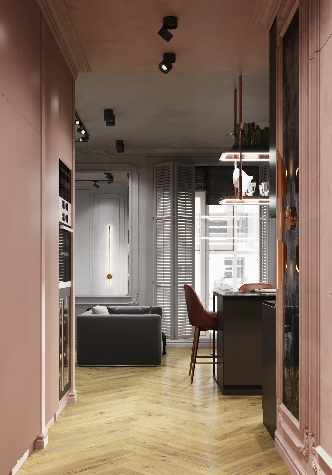 Обложка проекта: Квартира выходного дня 40м2