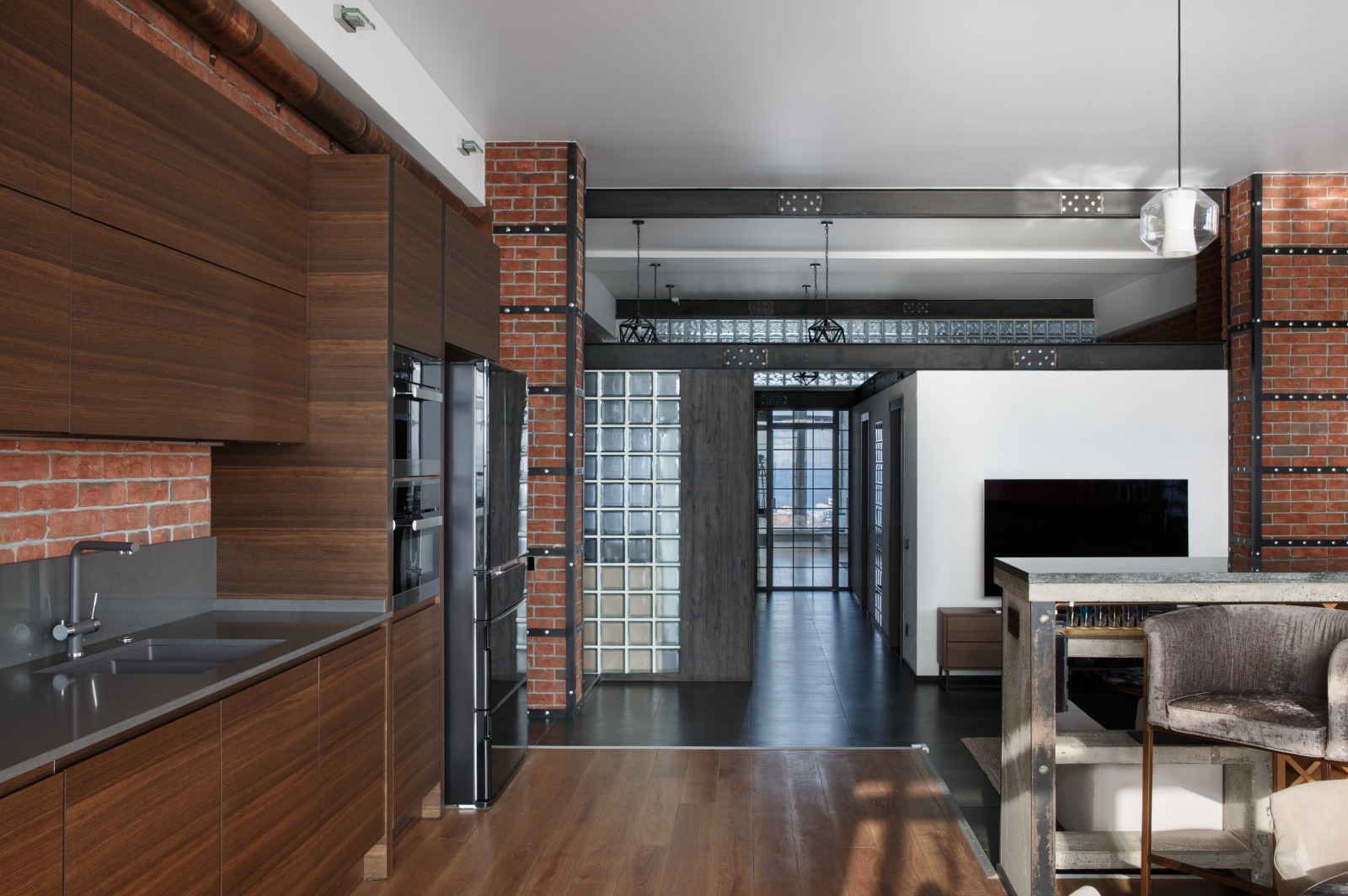 Реализованный проект | 219 кв. м | Bay view apartment | Квартира в стиле лофт