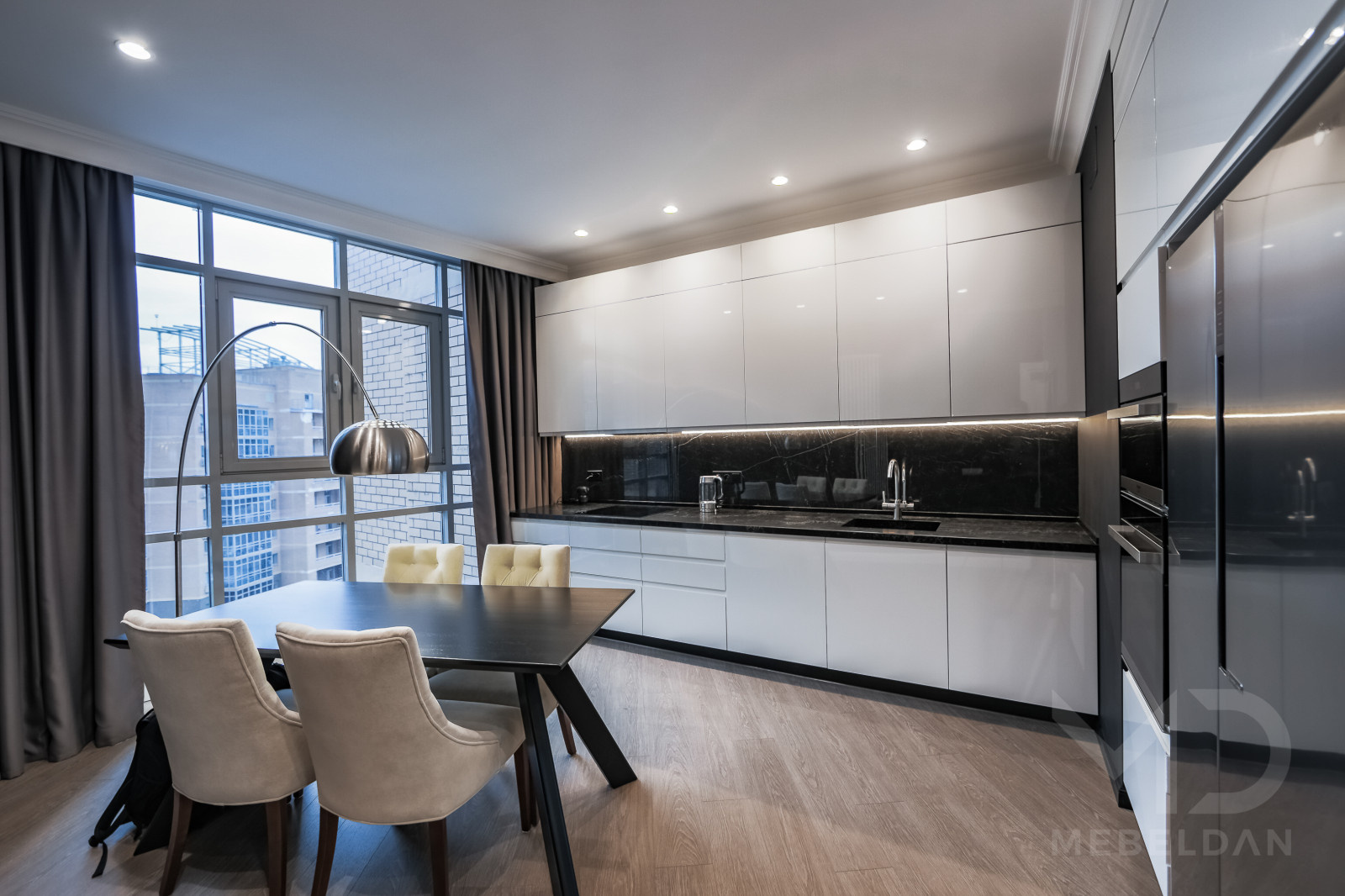 Мебель под ключ в одном стиле для квартиры 120м2