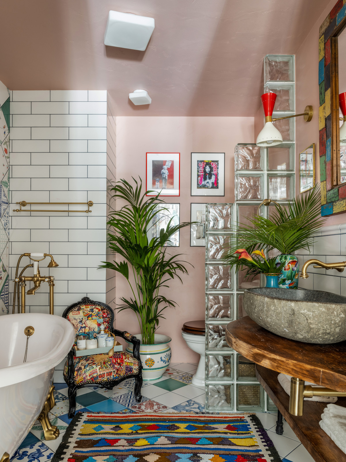 Ванная. Квартира архитектора Дарьи Васильковой